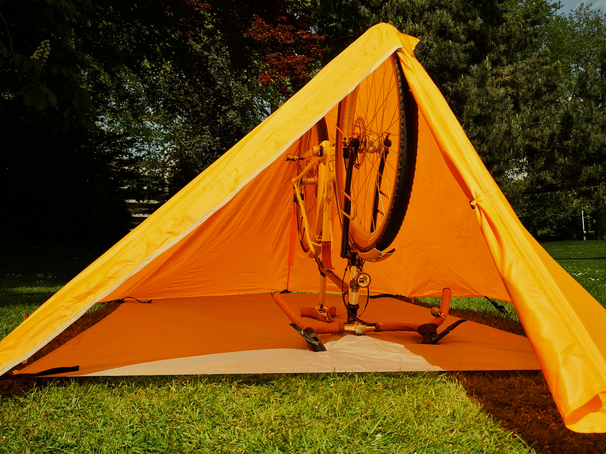bike tarp tent