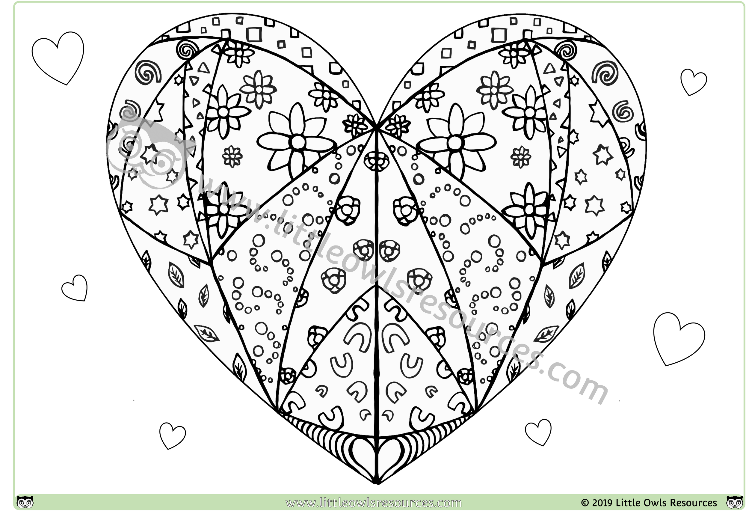 Download FREE Valentine's Day Colouring/Coloring Pages - for ...