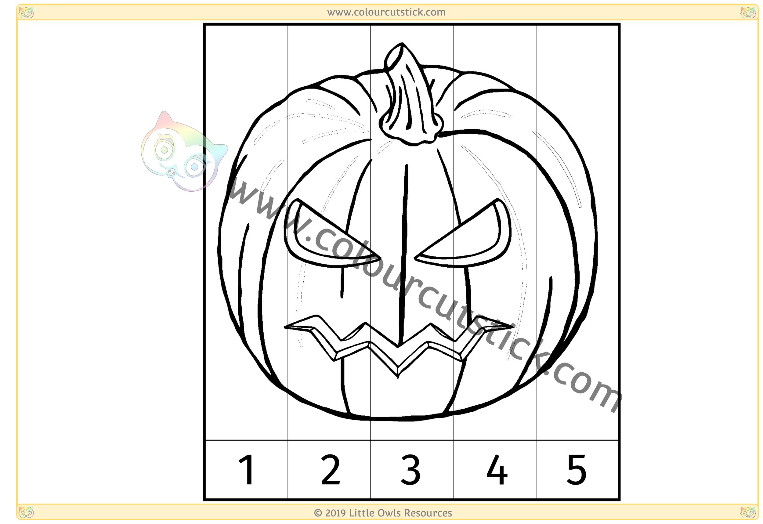Halloween Number Slice Colouring CCS-2.png