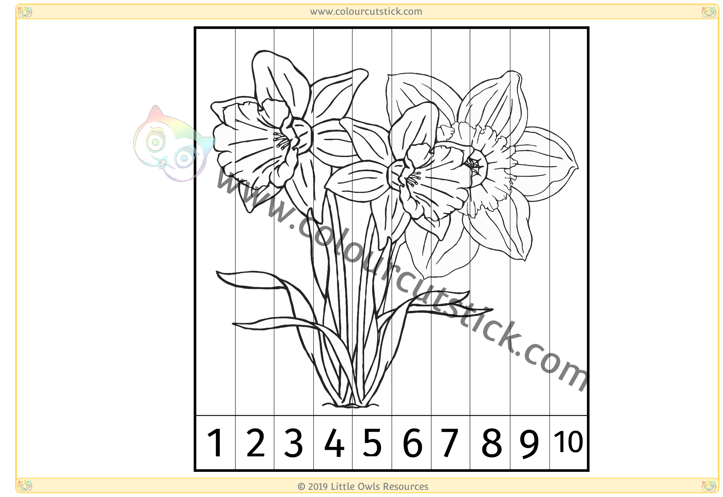 Spring Number Slice Pictures Colouring CCS-1.png