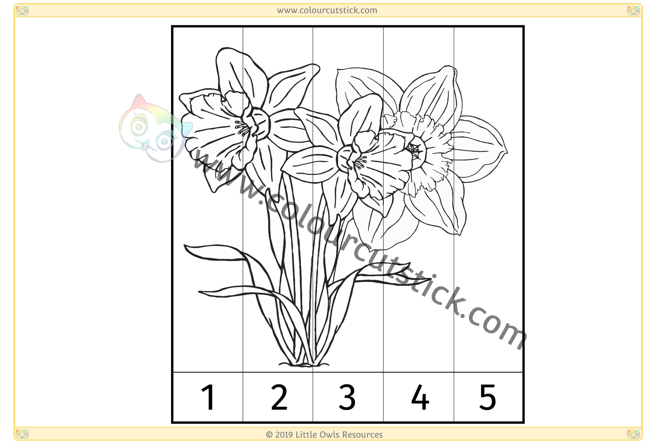 Spring Number Slice Pictures Colouring CCS-2.png