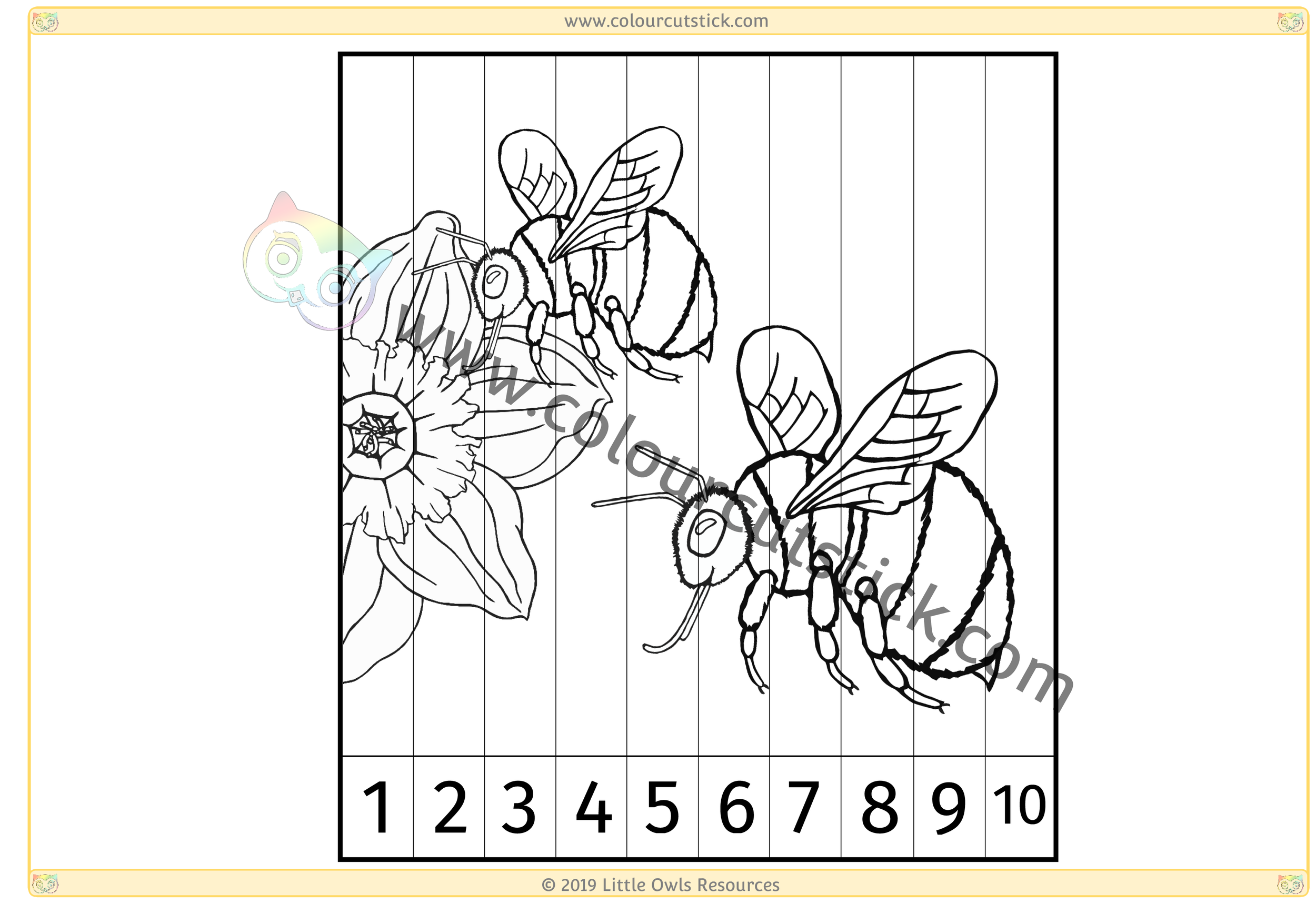 Spring Number Slice Pictures Colouring CCS-5.png