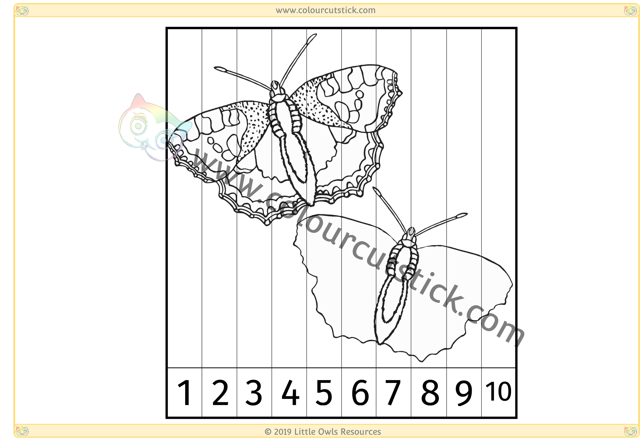 Spring Number Slice Pictures Colouring CCS-9.png