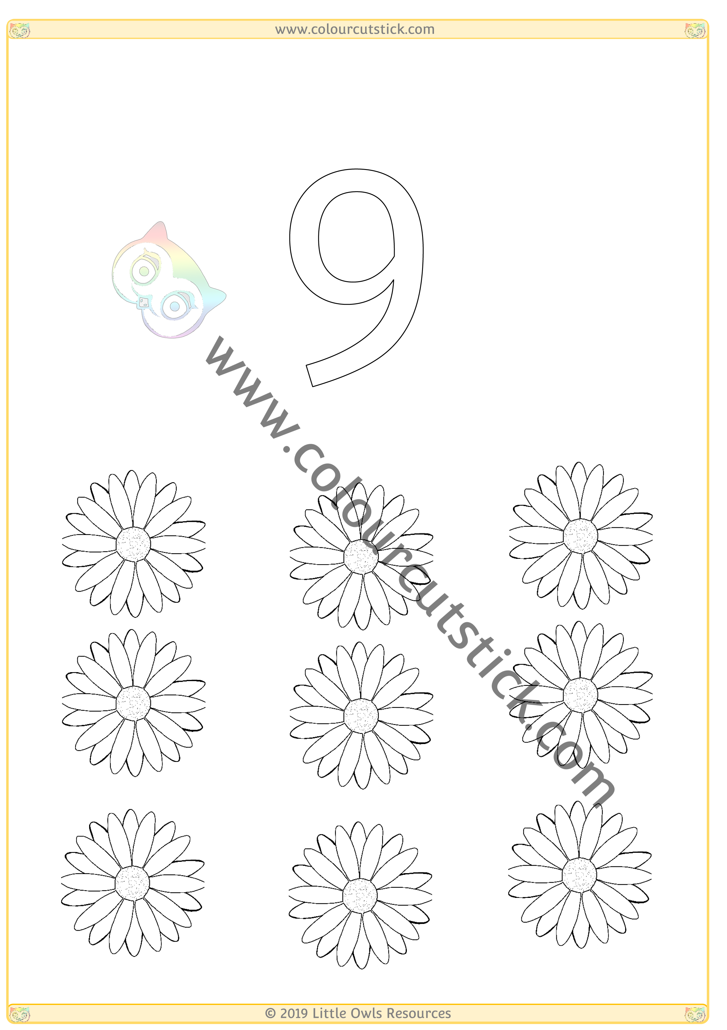 1-20 Count Spring Colouring CCS-9.png