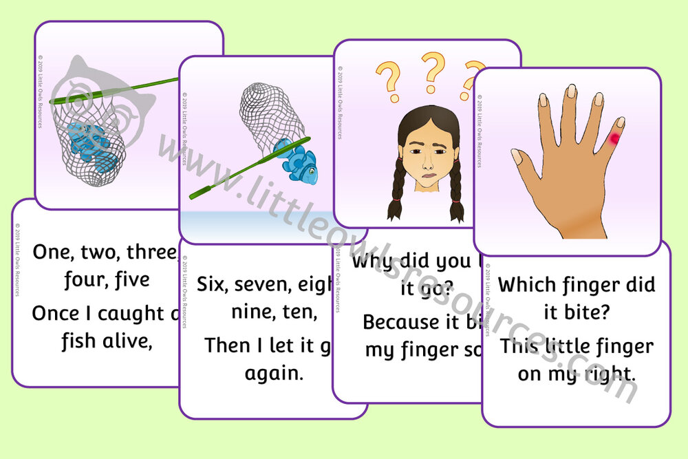 One, Two, Three, Four, Five - Counting Rhyme Poster