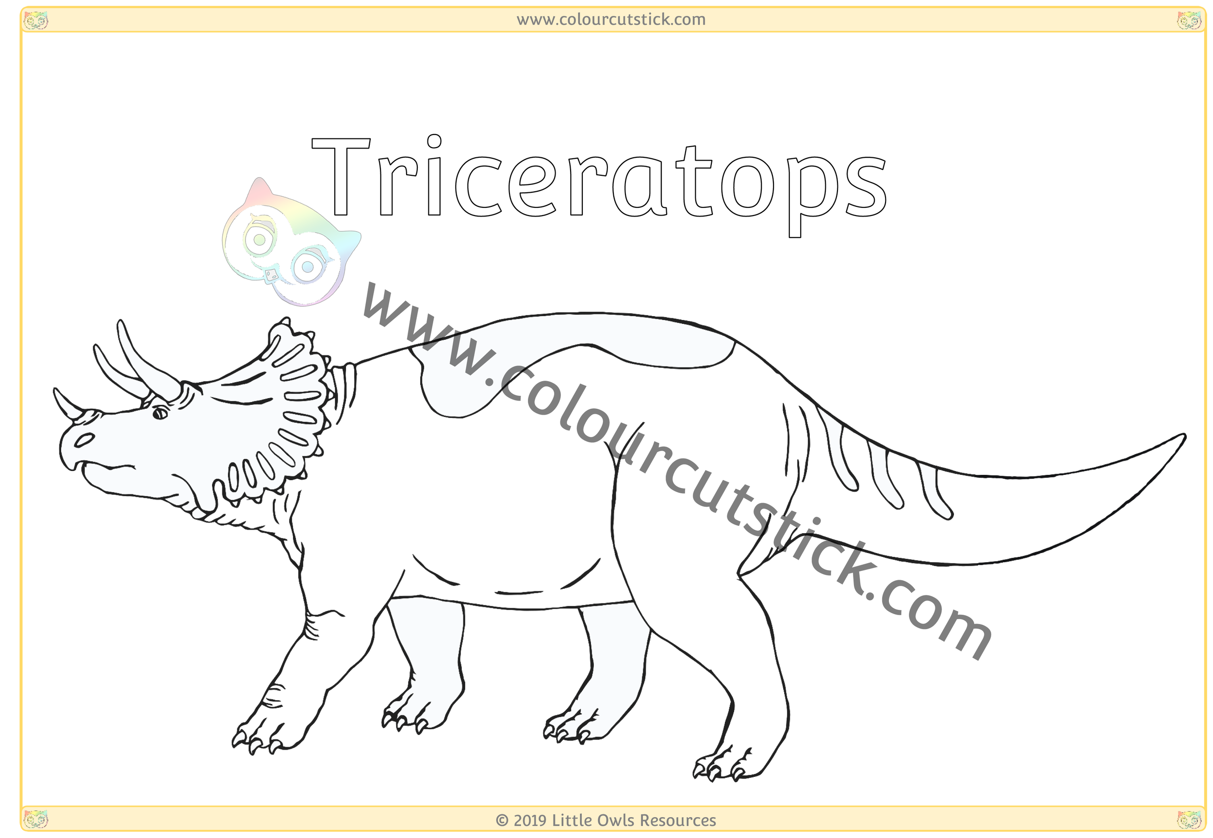 Dinosaur Colouring