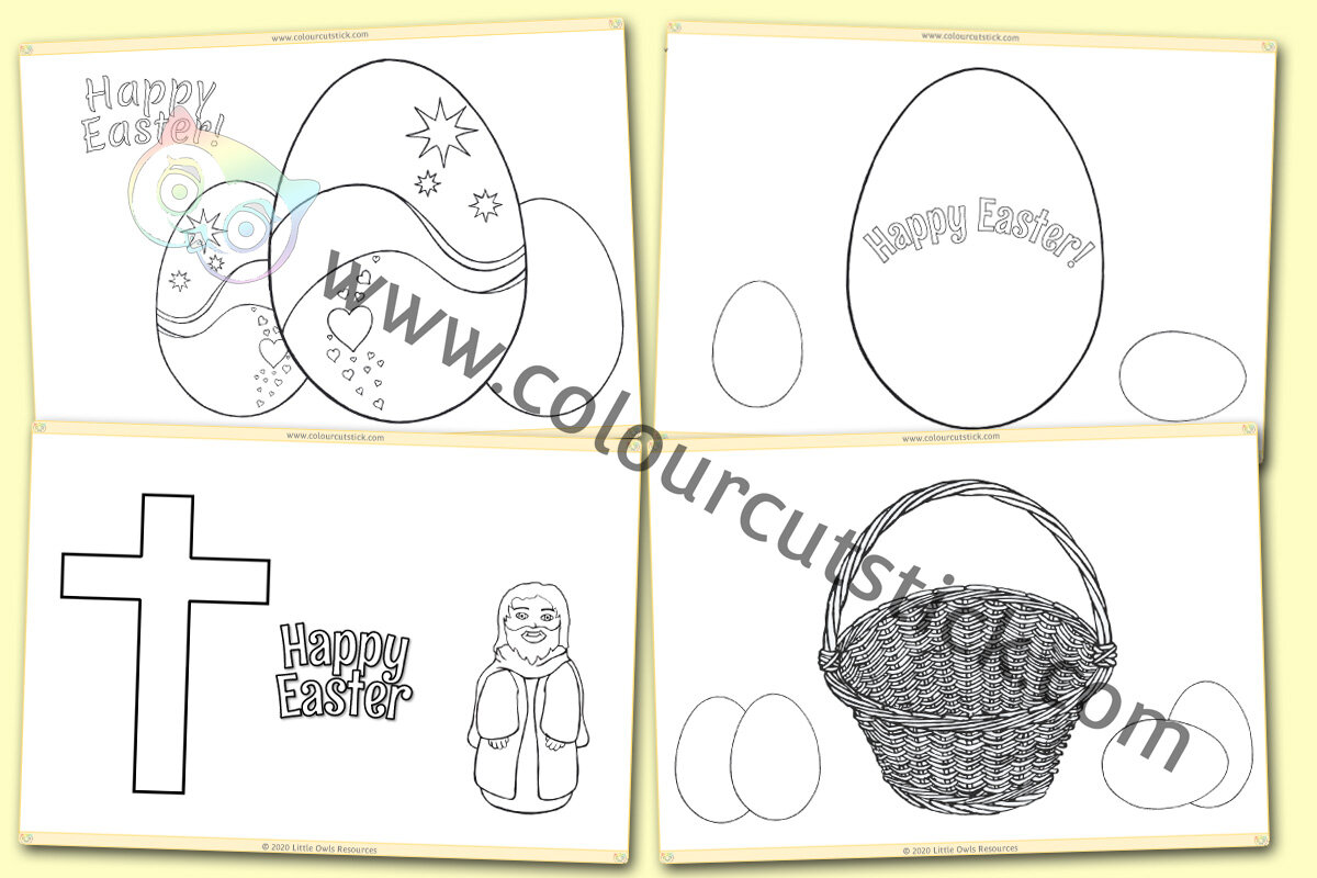 Easter Colouring Pages Pack