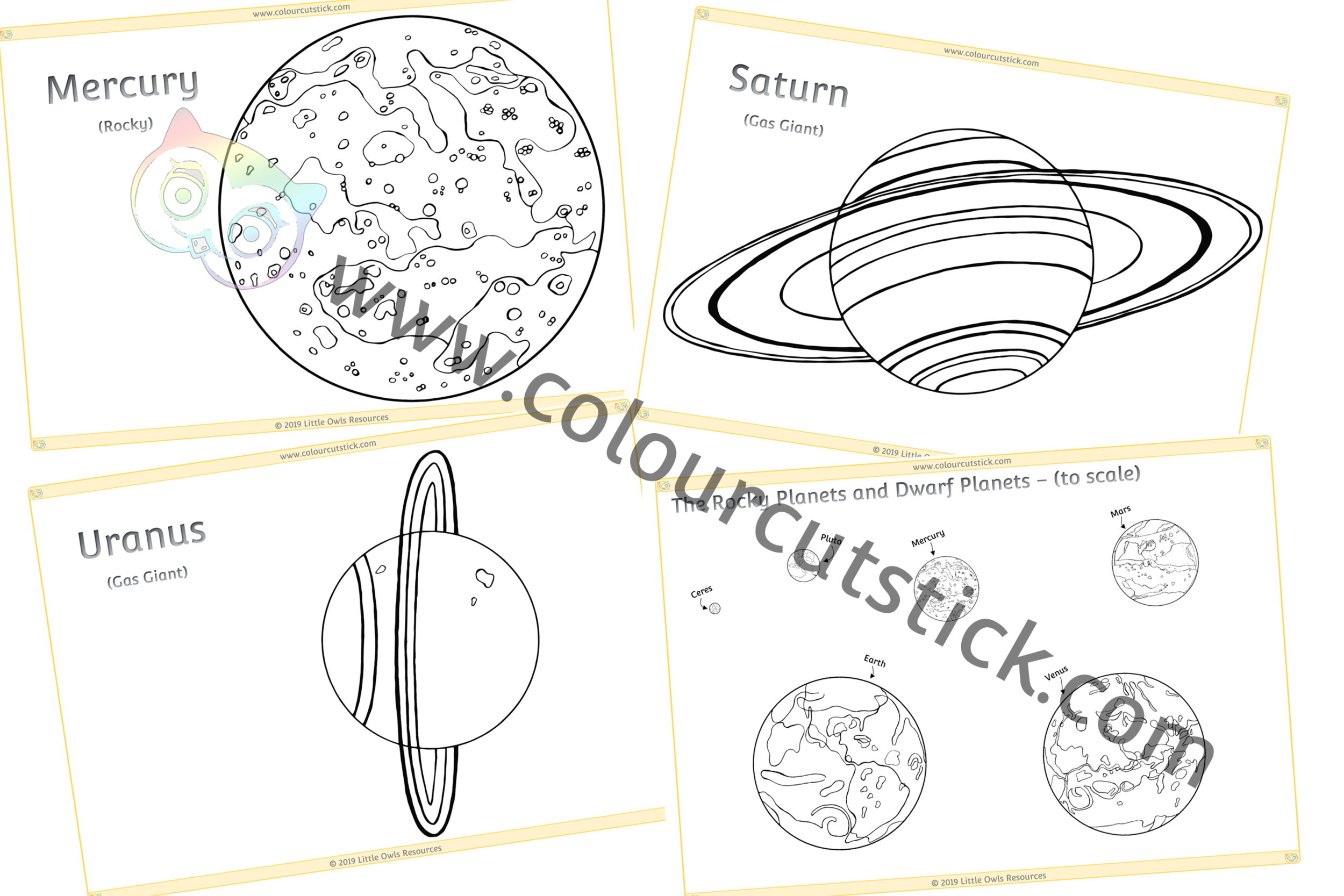 FREE! - Solar System Colouring Activity