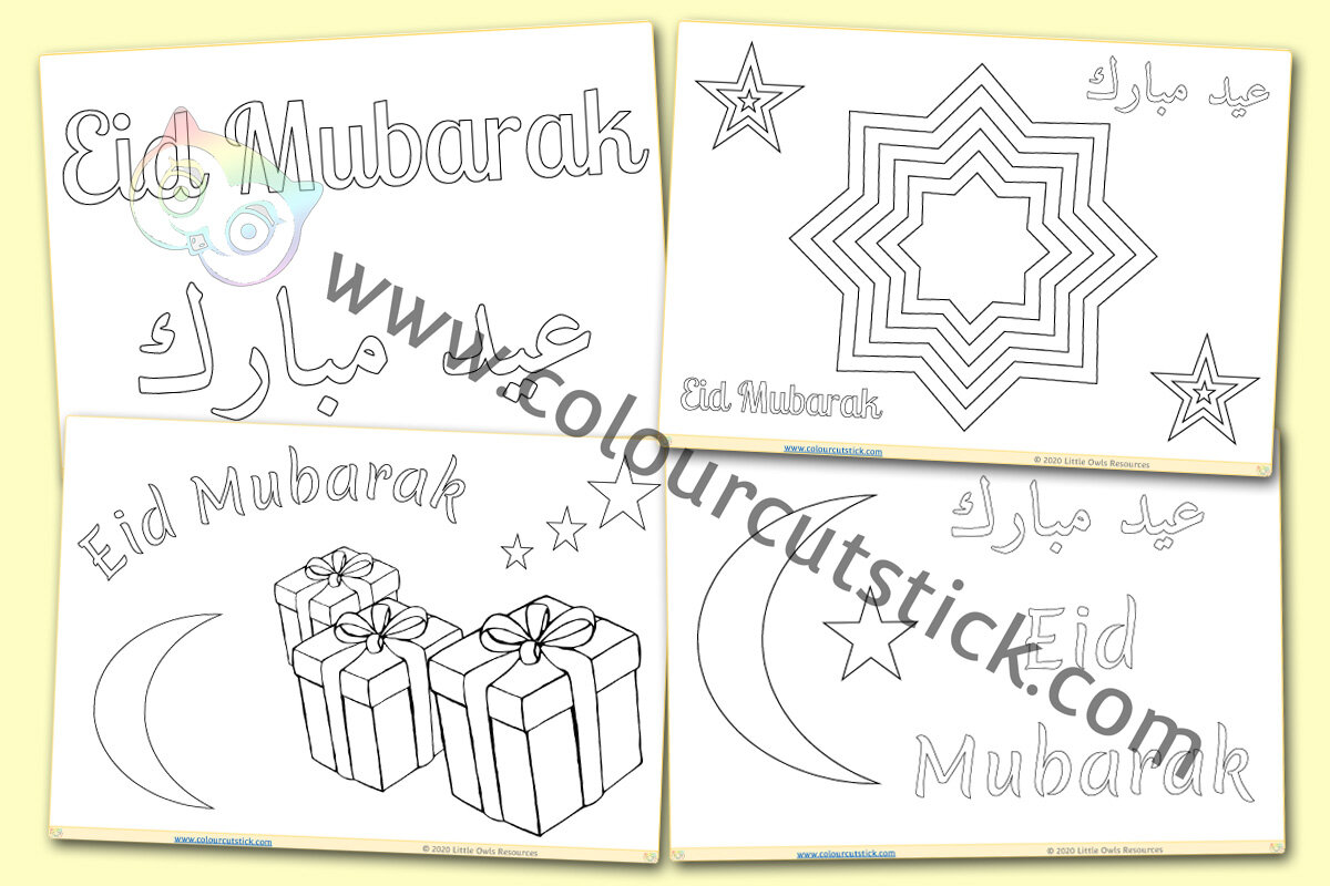 Eid Colouring Sheets