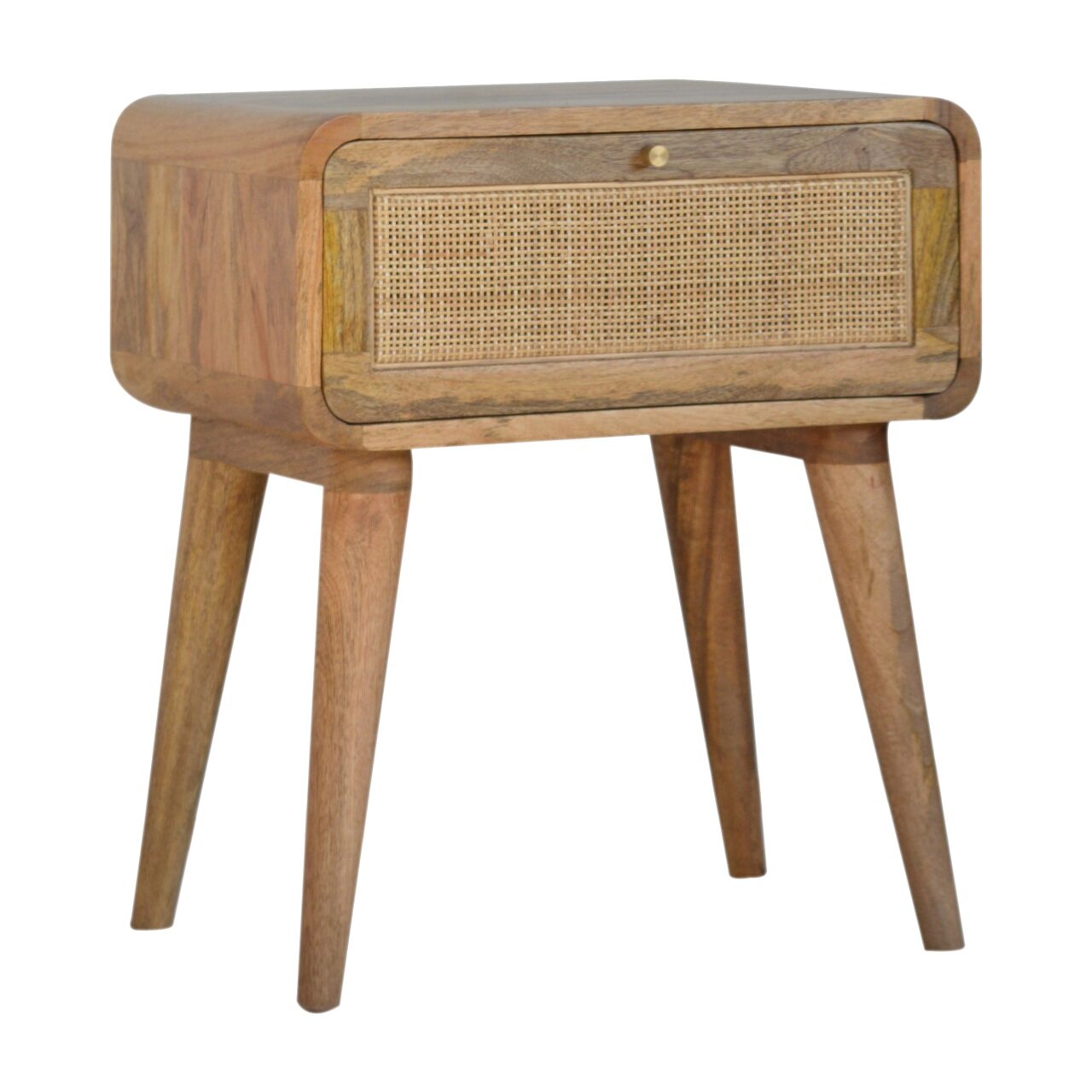 rattan bedside table