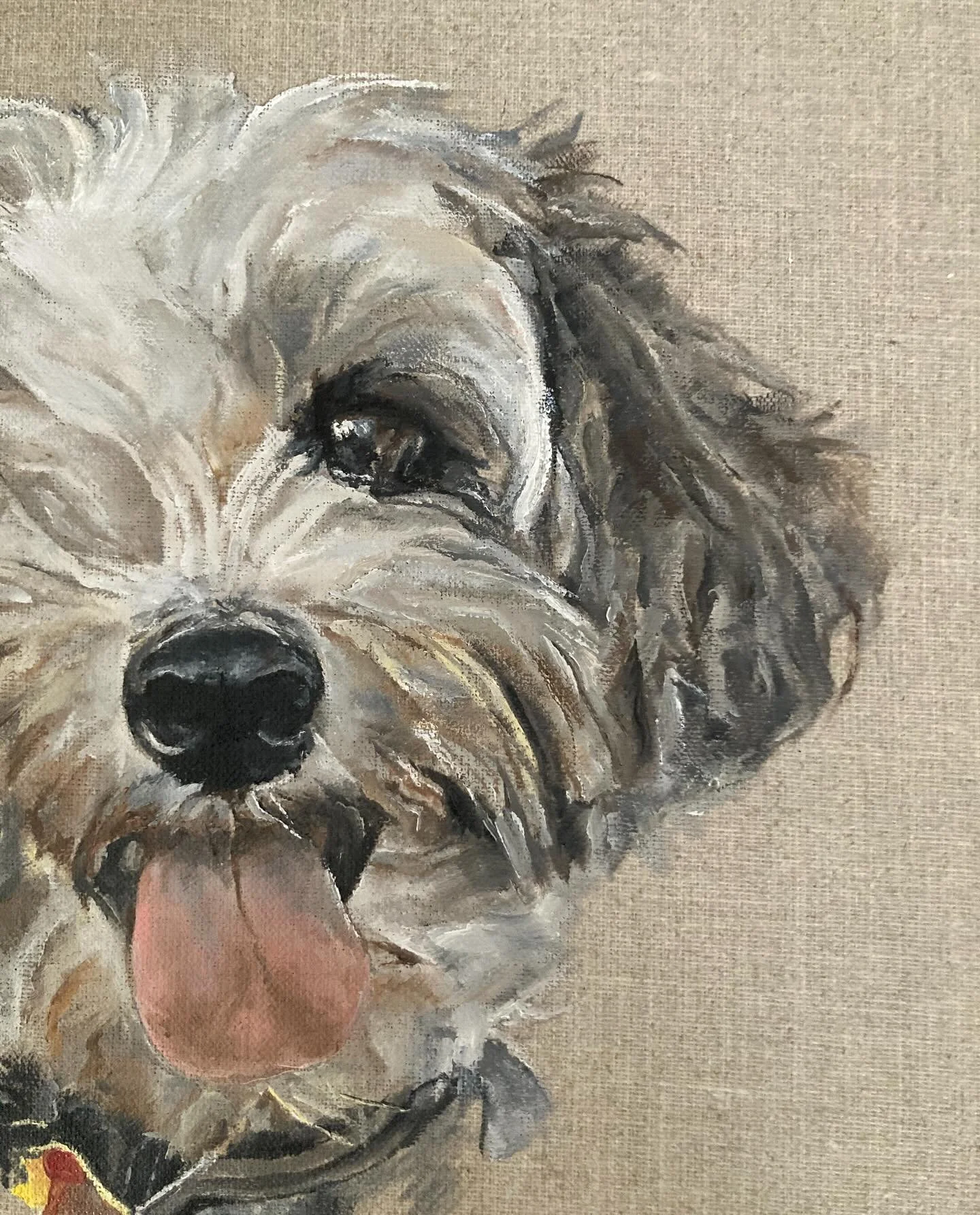 &lsquo;He LOVED it! Thank you so much again&rsquo; - Alice M. 

I painted this little character a while ago and it was handed over as a surprise the other day. 

I have some Christmas commission availability so please drop me a line if you have one i