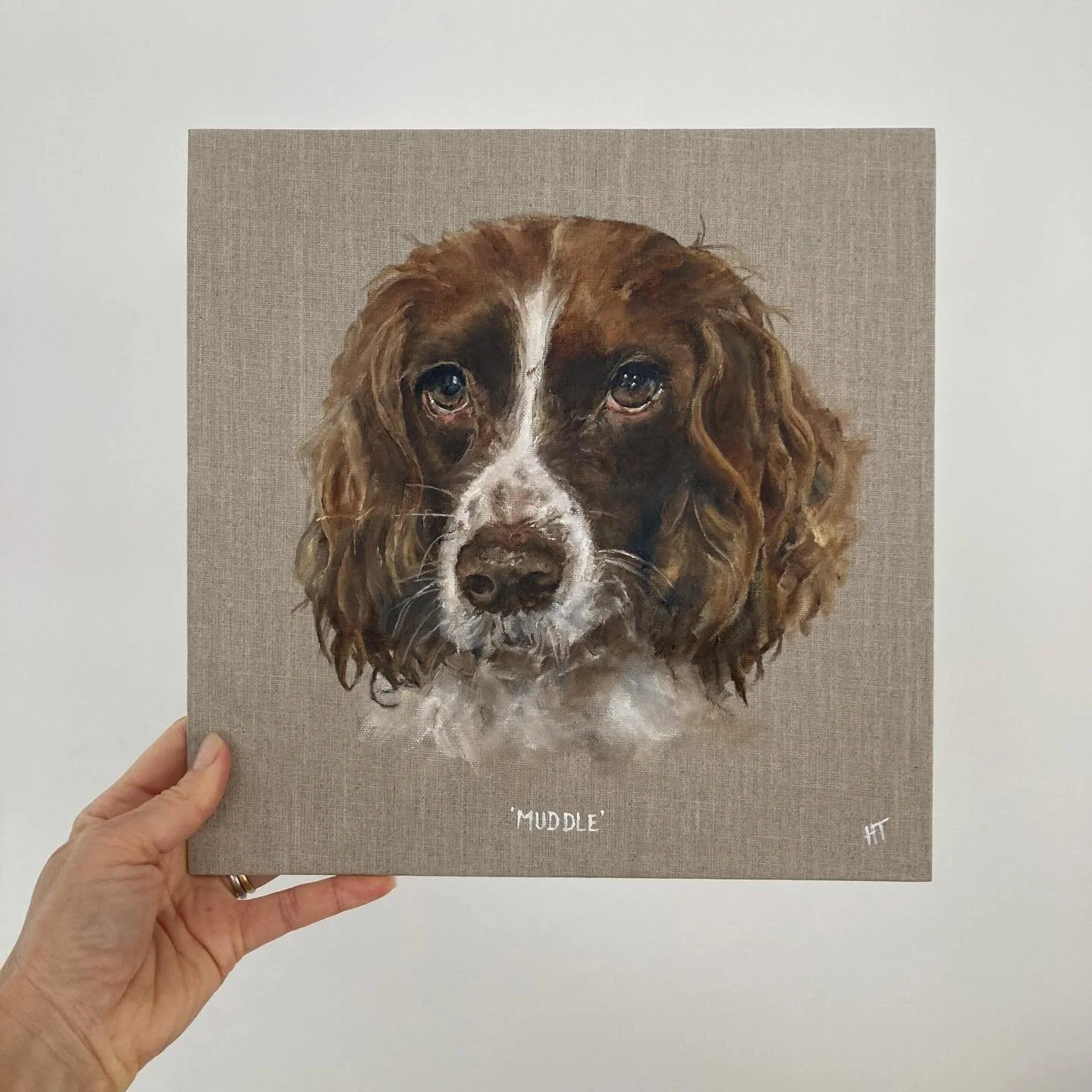 &lsquo;Hannah&hellip; that is fabulous! Completely brilliant&rsquo; 

Muddle&rsquo;s portrait has been signed off and is being delivered to London where it will be framed and hopefully give joy for years to come. 

Feedback like this makes the job so