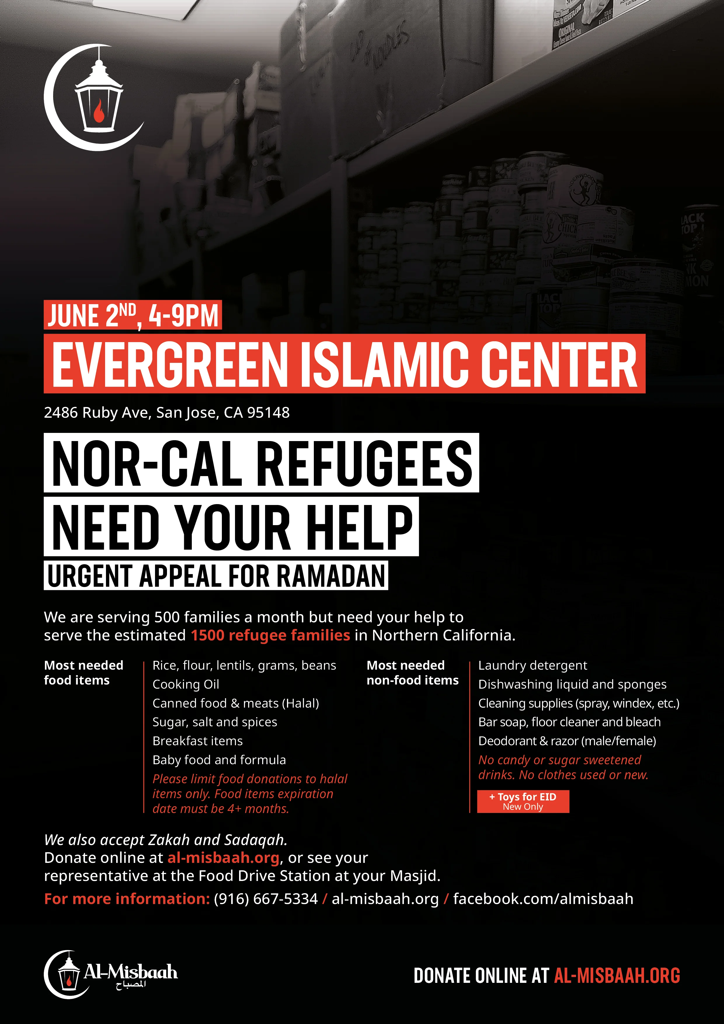 Ramadan Drive Evergreen Ic Center Al Misbaah Ramadan Drive Evergreen Ic Center