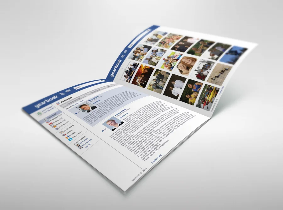 Using a Facebook photos in your yearbook