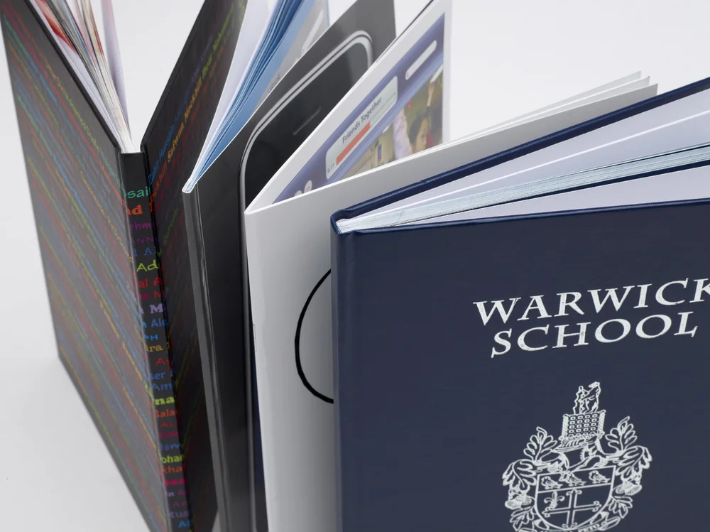 Yearbook binding options