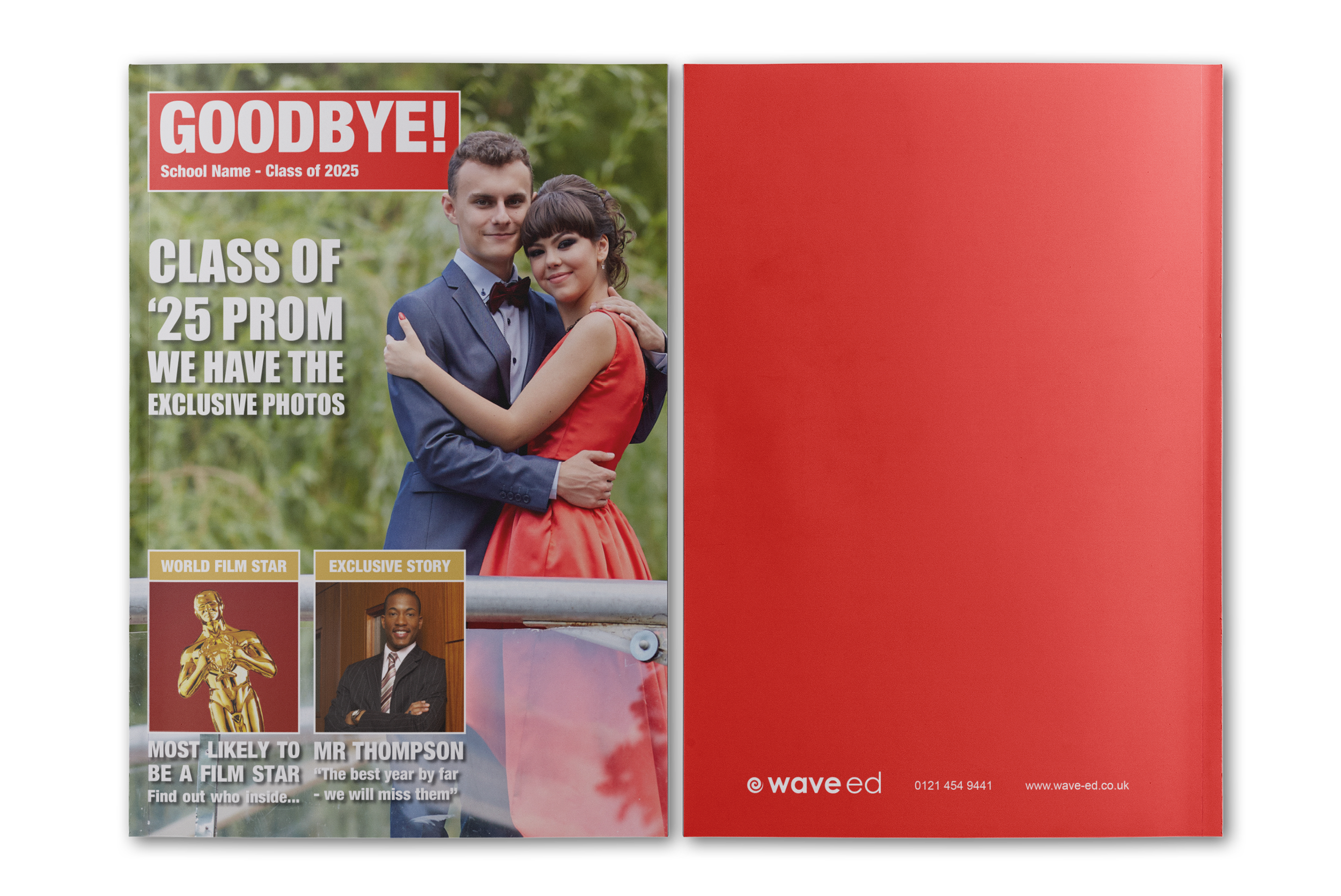 magazine style yearbook cover design example