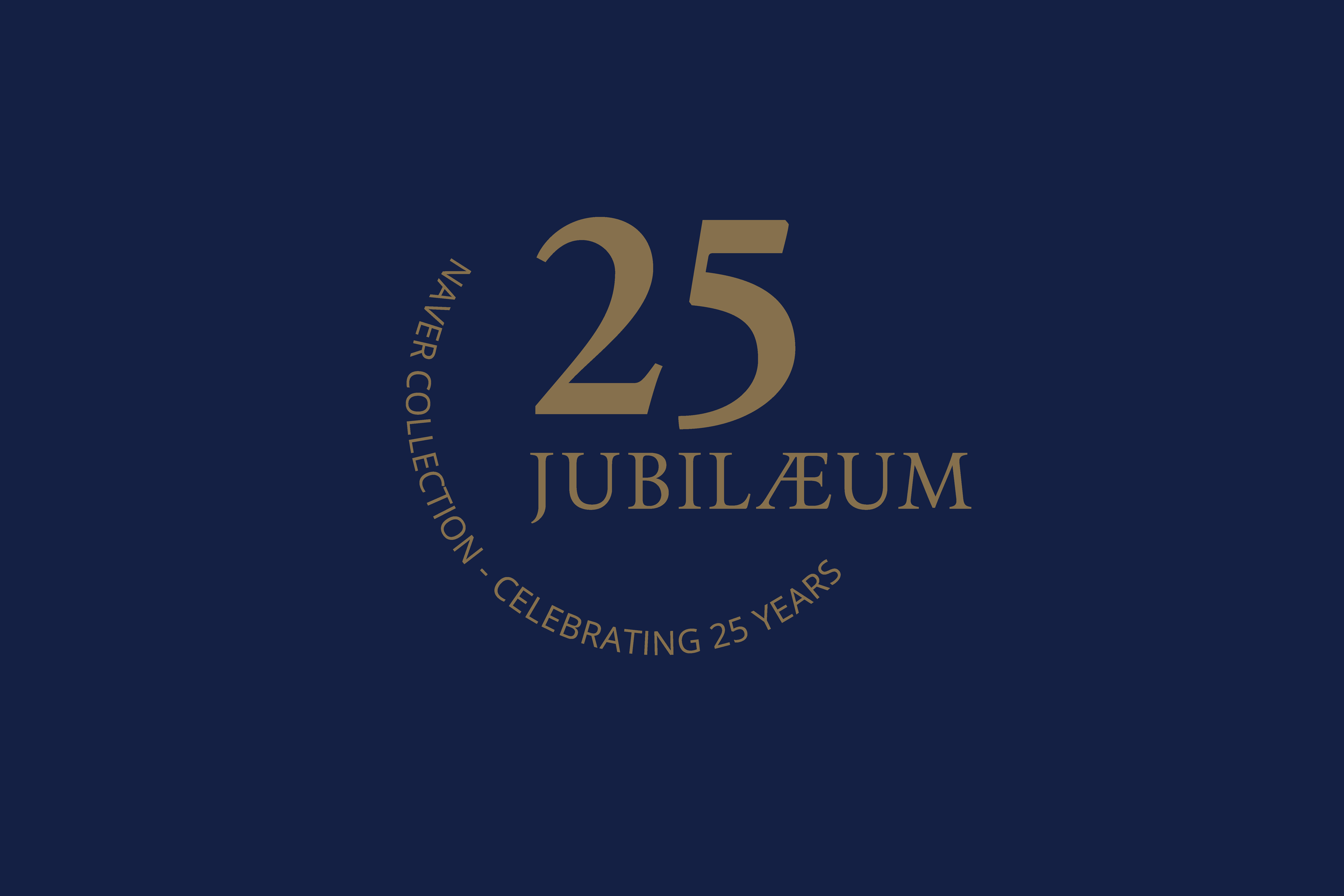  Naver Collection, dansk møbelproducent fejrer i år 25 års jubilæum. Udvikling af jubilæumsmærke / logo. 