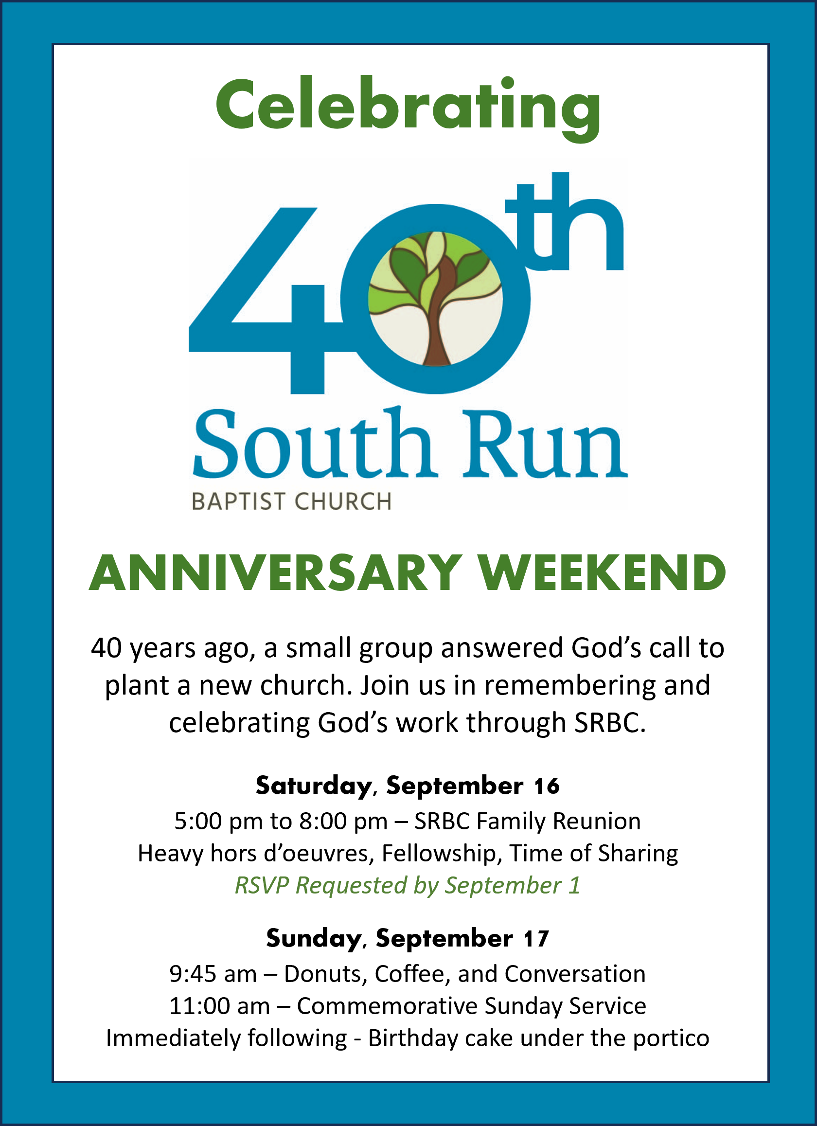 40th Anniversary Celebration — SRBC
