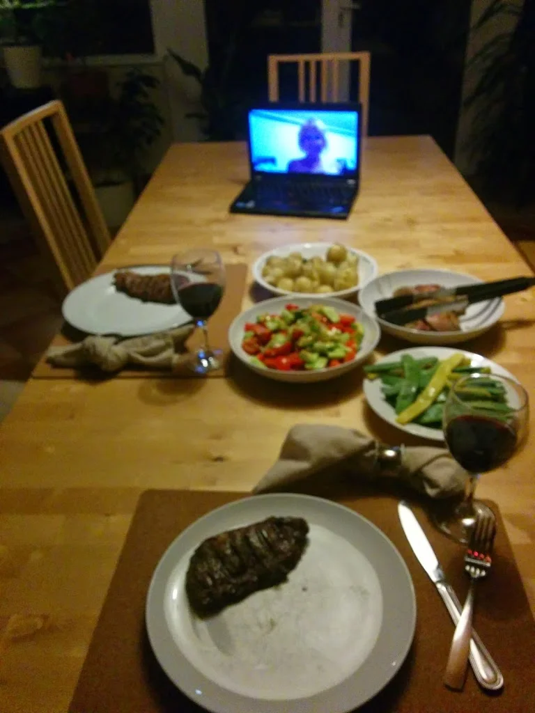 
Tonights dinner with Chris's mum  