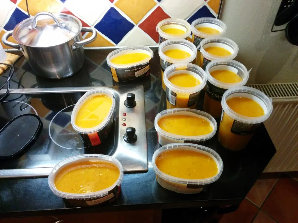 
Tomato & courgette soup  