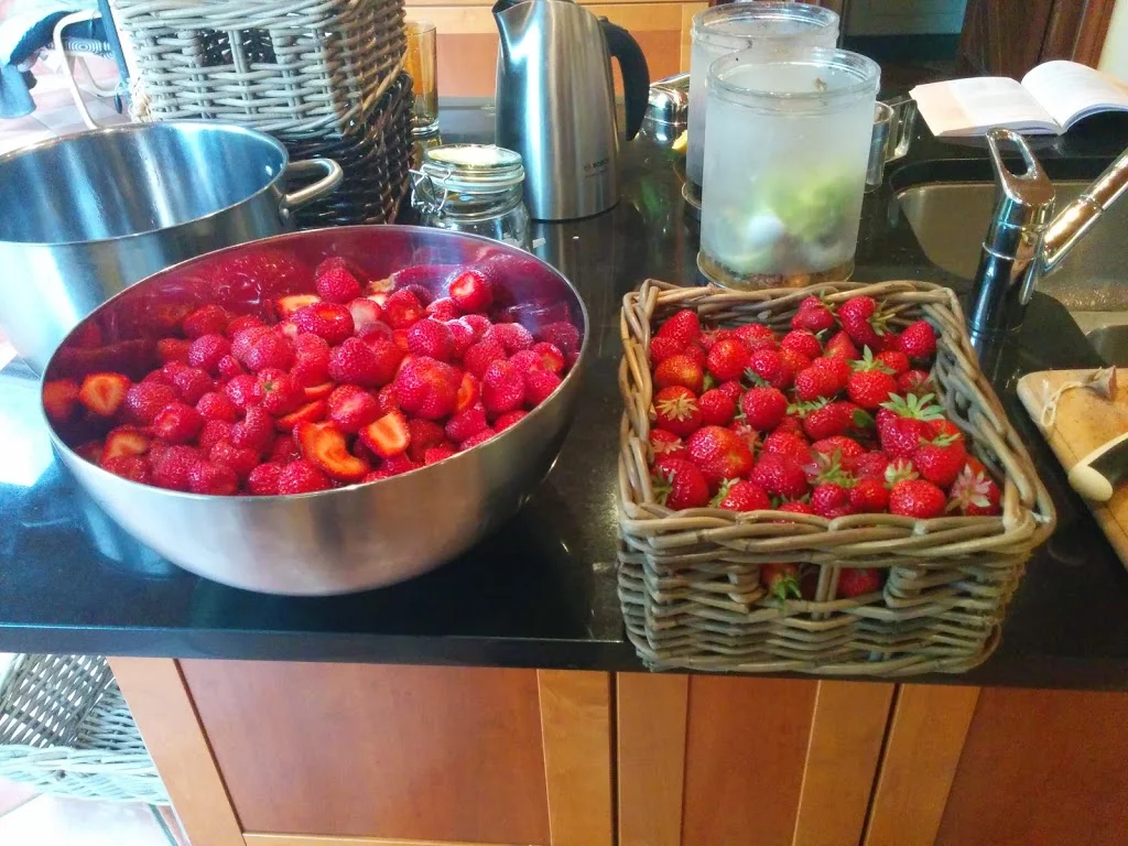 
More strawberries...  