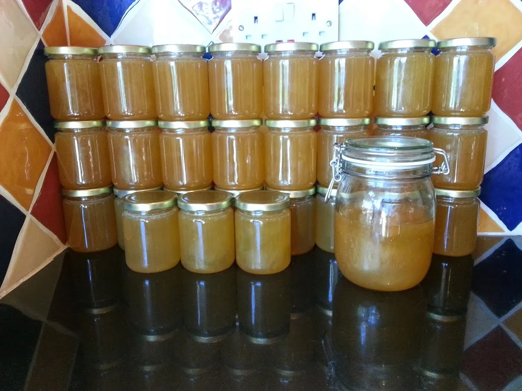 
First honey harvest all in jars  