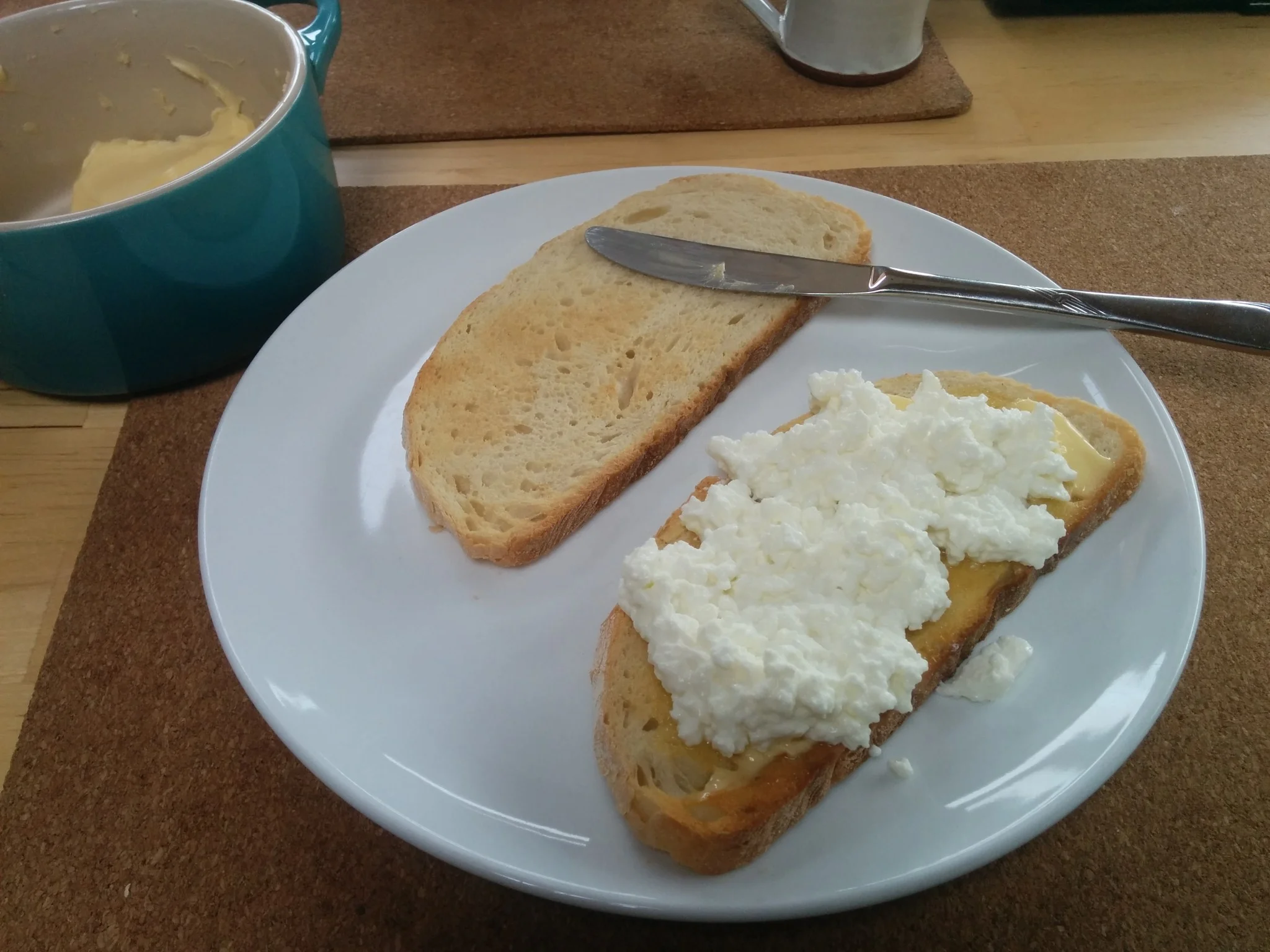 
Started to make the first batch of goats cheese yesterday  