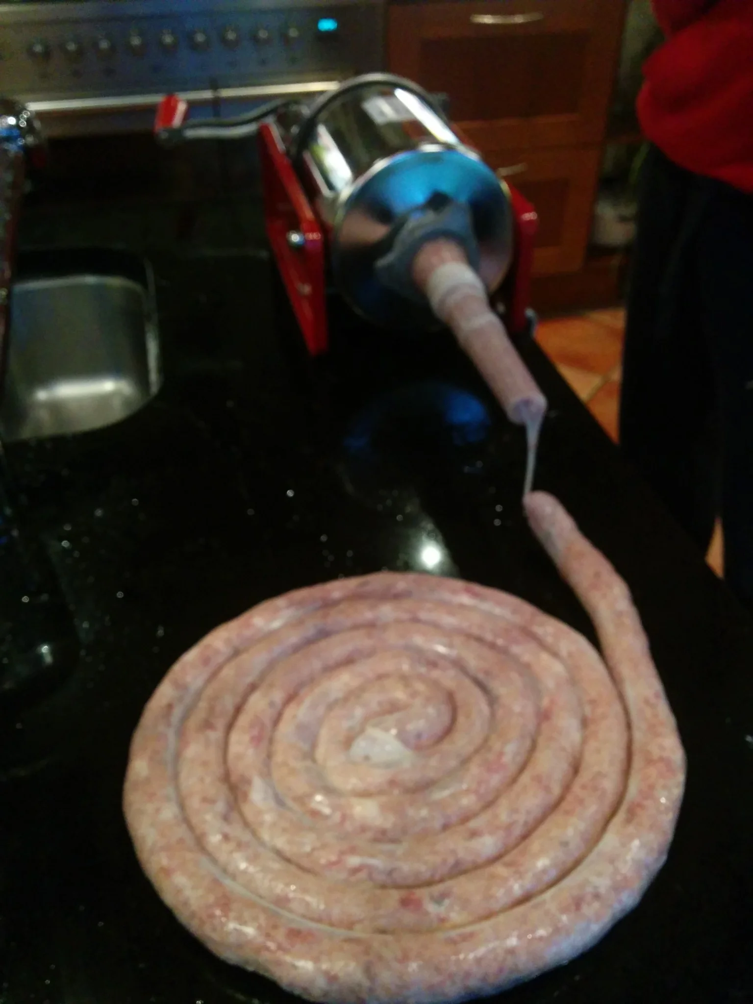 
Homemade Cumberland sausages for dinner  