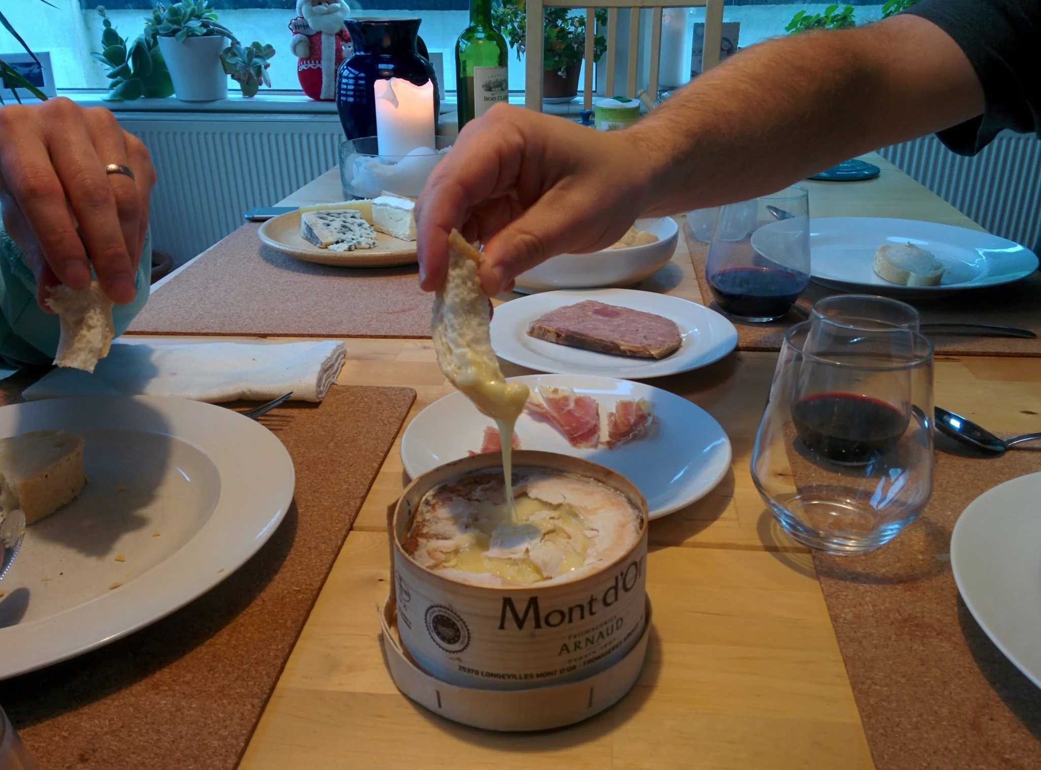 
Great lunch with Mont d'Or as the center-piece  