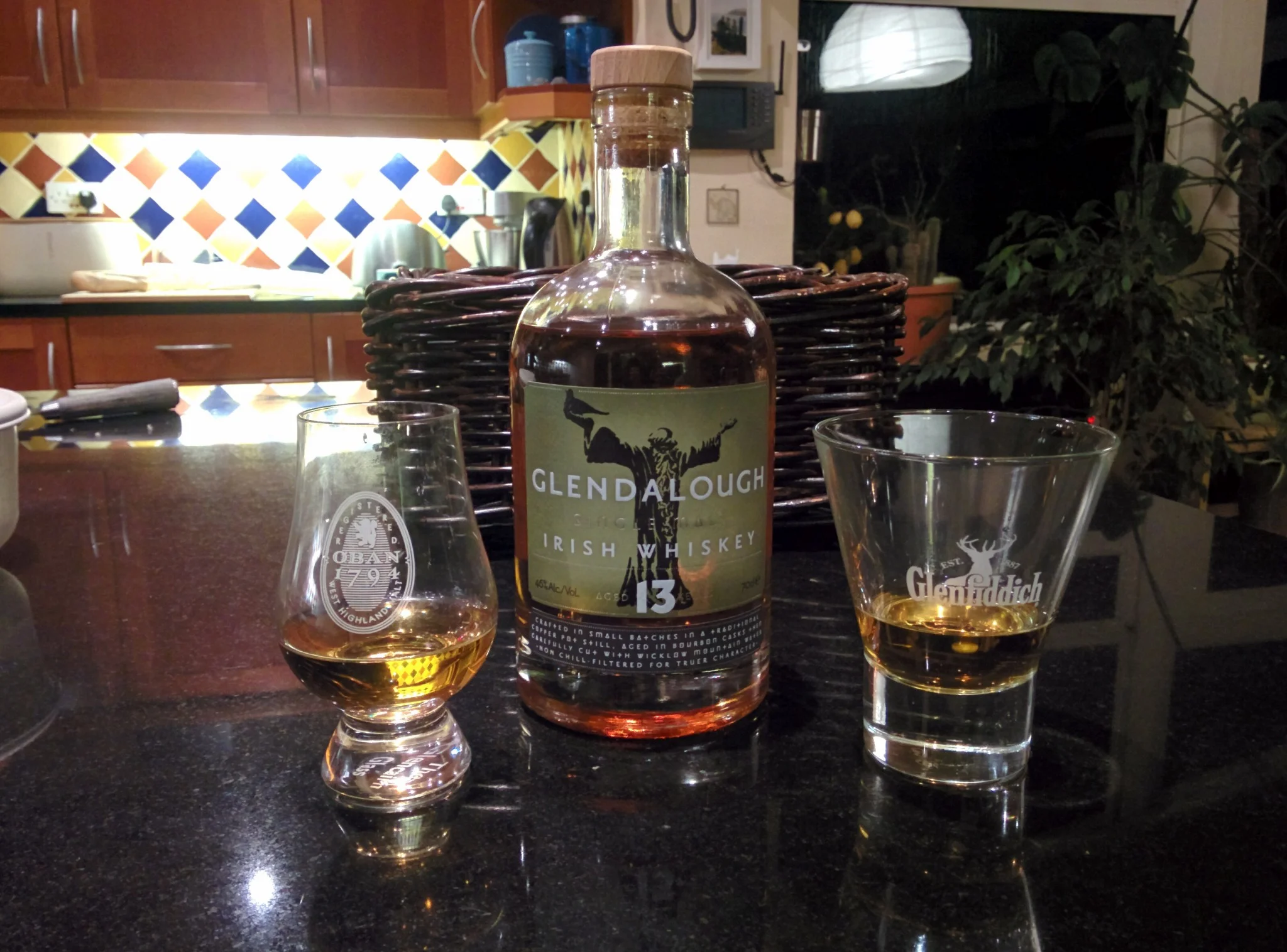 
Glendalough whiskey & Storm Frank howling outside  