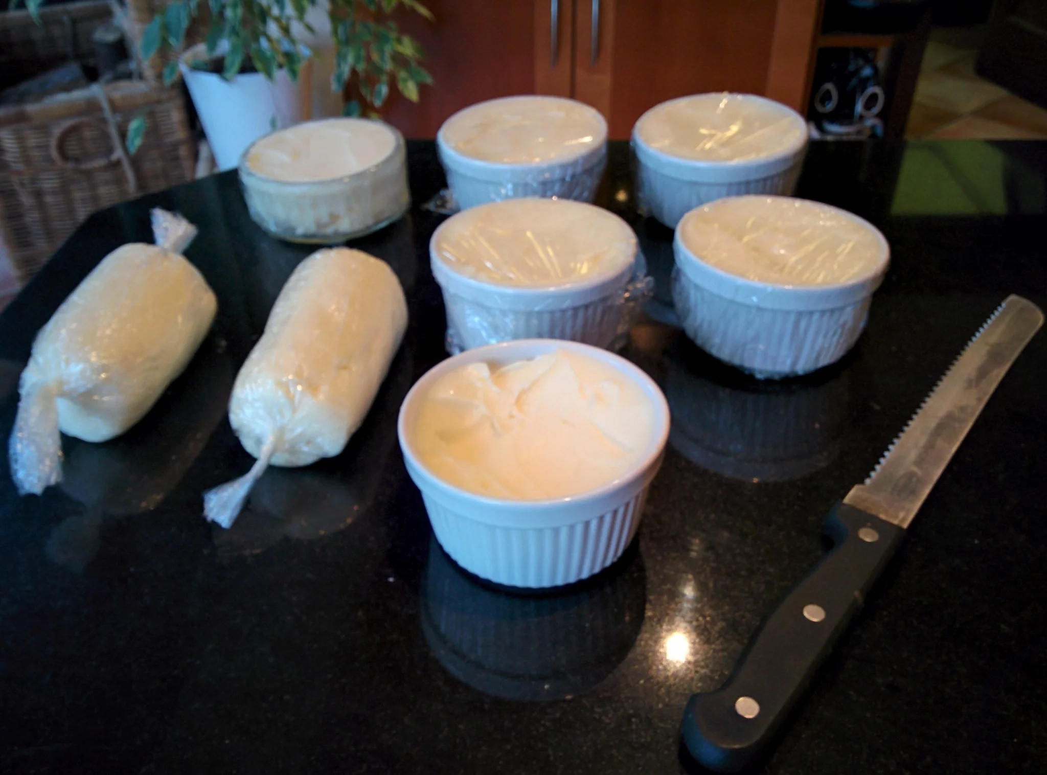 
Homemade butter making  