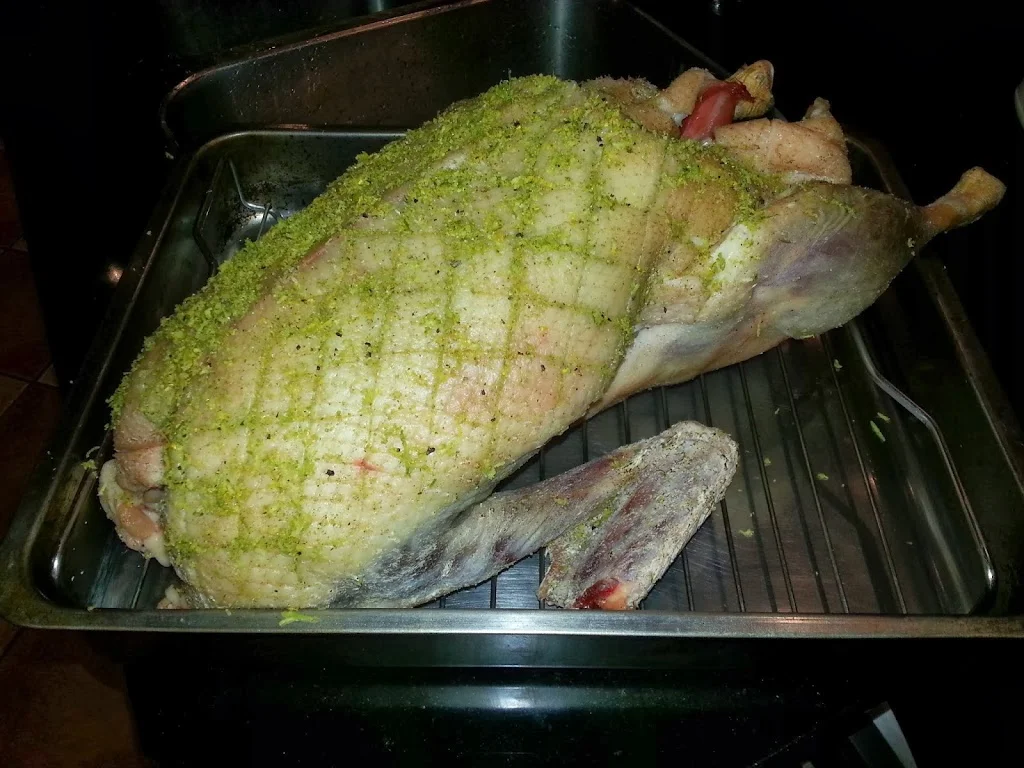 
Goose ready for the oven  