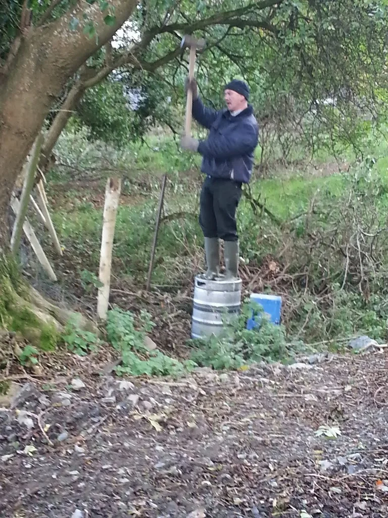 
My neighbour hard at work  