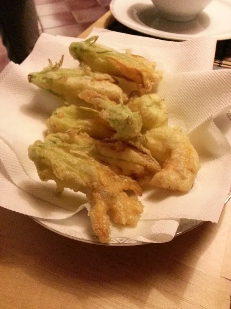 
Deep fried courgette  