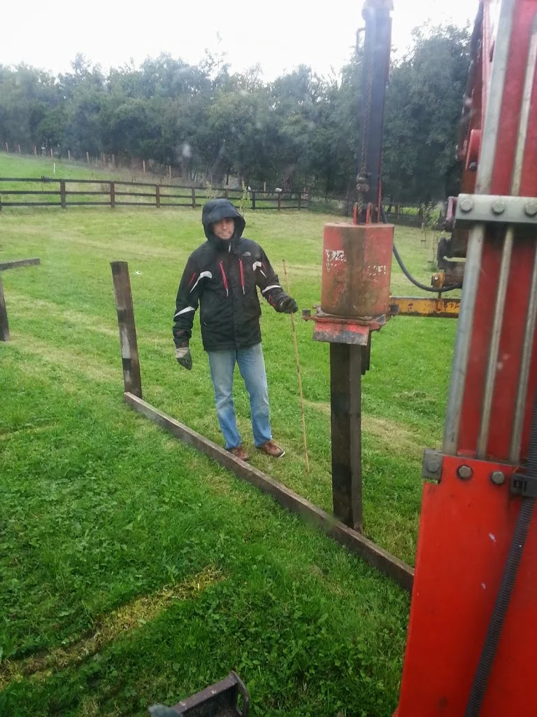 
Orchard post driving  