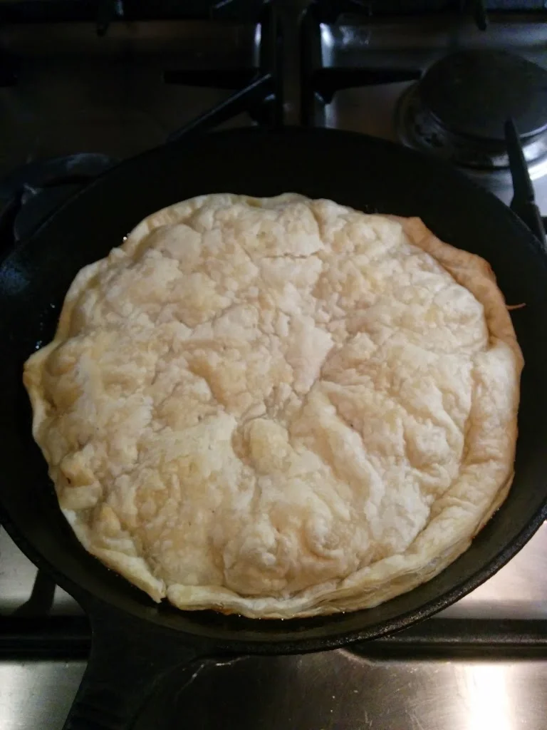 
Upside down pear & apple tart  