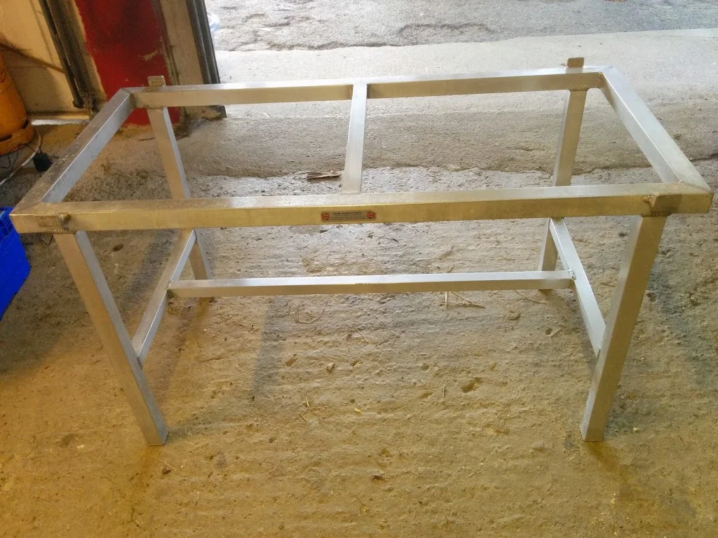 
Getting the butchers block ready  