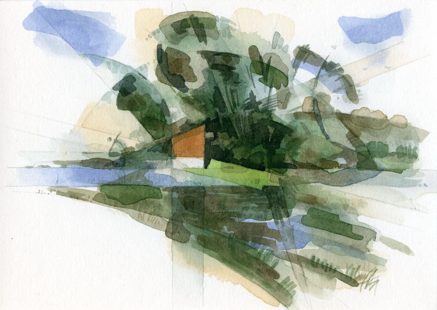 study for Haden's Little Hut