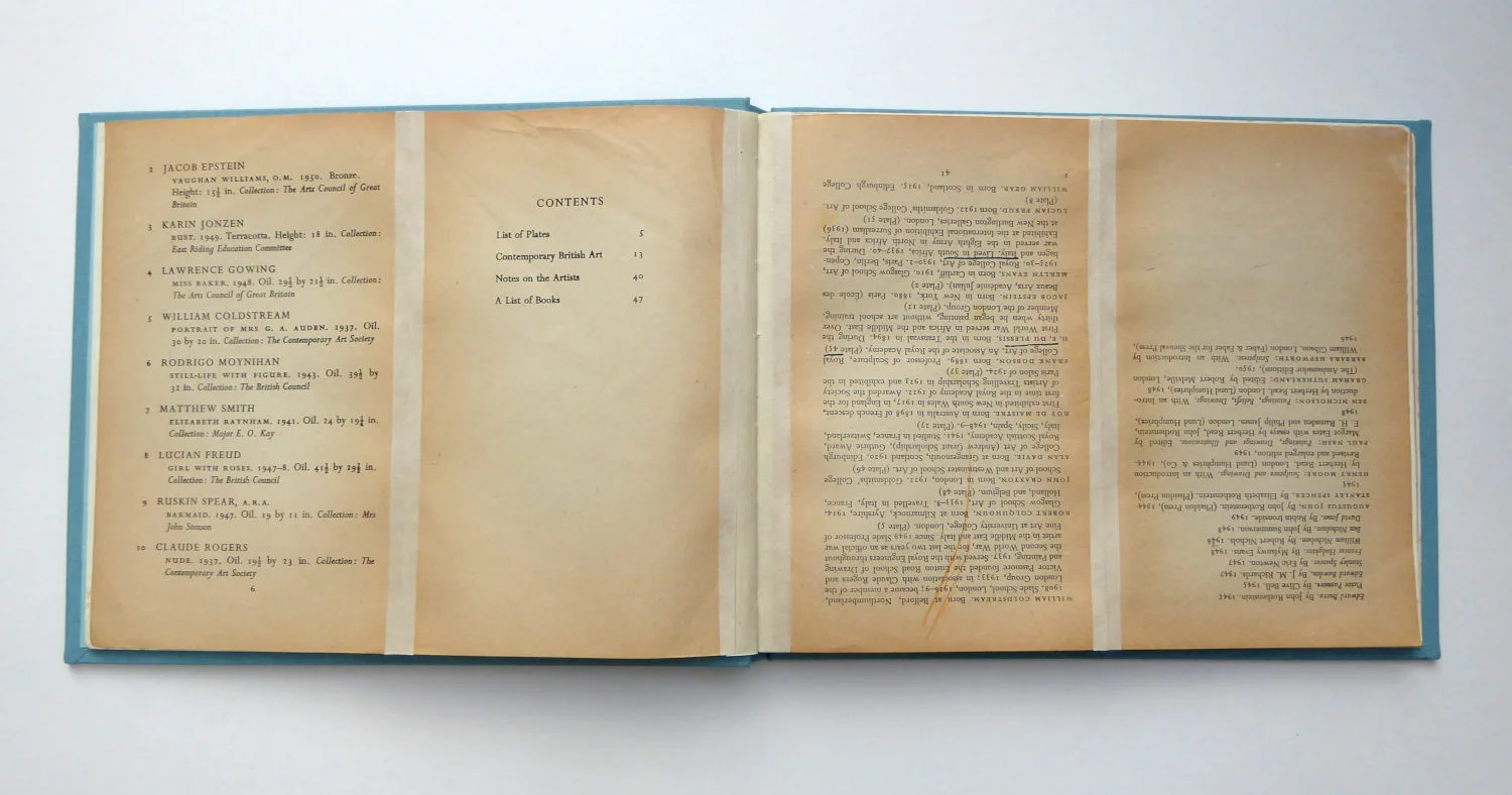'Contemporary Art' original text pages