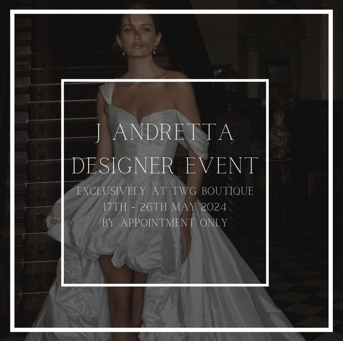 We are so excited to welcome @j.andreatta_ to The White Gallery for an EXCLUSIVE event 17th-26th May 2024.

This highly-sought after Australian designer has chosen TWG Boutique to launch its new &lsquo;The Dreamer&rsquo; collection in Ireland along w