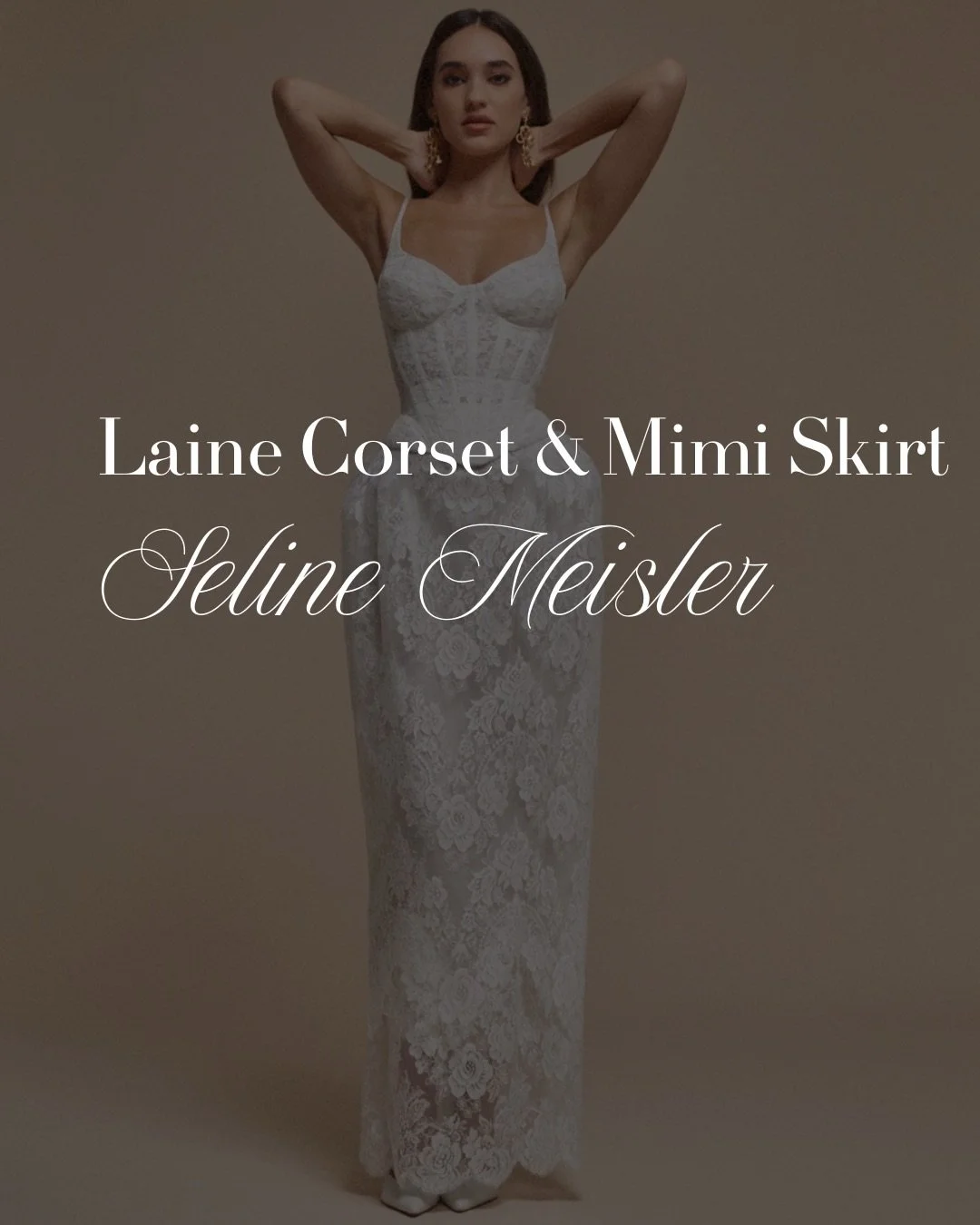 Laine Corset and Mimi Skirt by Seline Meisler. 🤍
⠀⠀⠀⠀⠀⠀⠀⠀⠀
The Laine Corset brings soft structure and delicate detail, while the Mimi Skirt adds lightness and movement with its layered silhouette. Together they create a look that feels modern, roman
