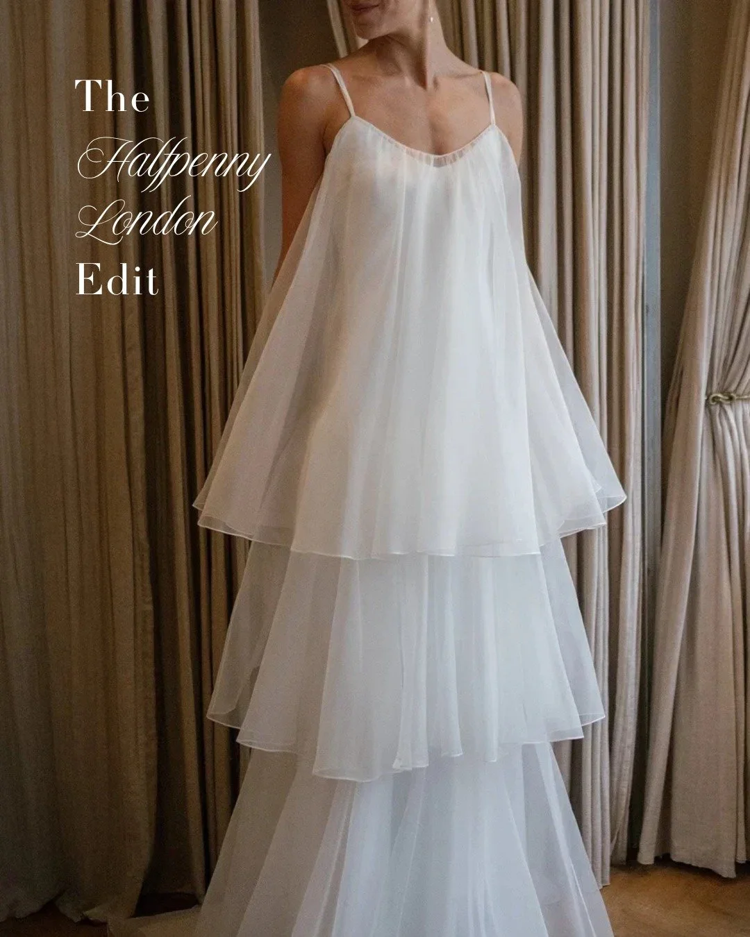 Soft volume, modern romance and statement shape.

This Halfpenny London edit brings together a few looks for the bride who wants something fashion-led, feminine and a little unexpected.

From airy layers to structured bodices, each one has its own fe