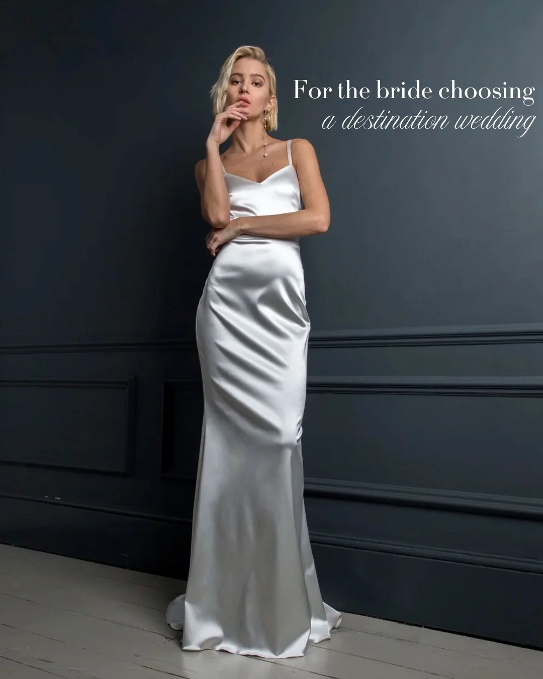 Planning a destination wedding? 💫

Lightweight fabrics, effortless movement and romantic silhouettes designed for long evenings in Italy, Greece and the South of France. Relaxed luxury for the modern destination bride.

Book your private bridal appo