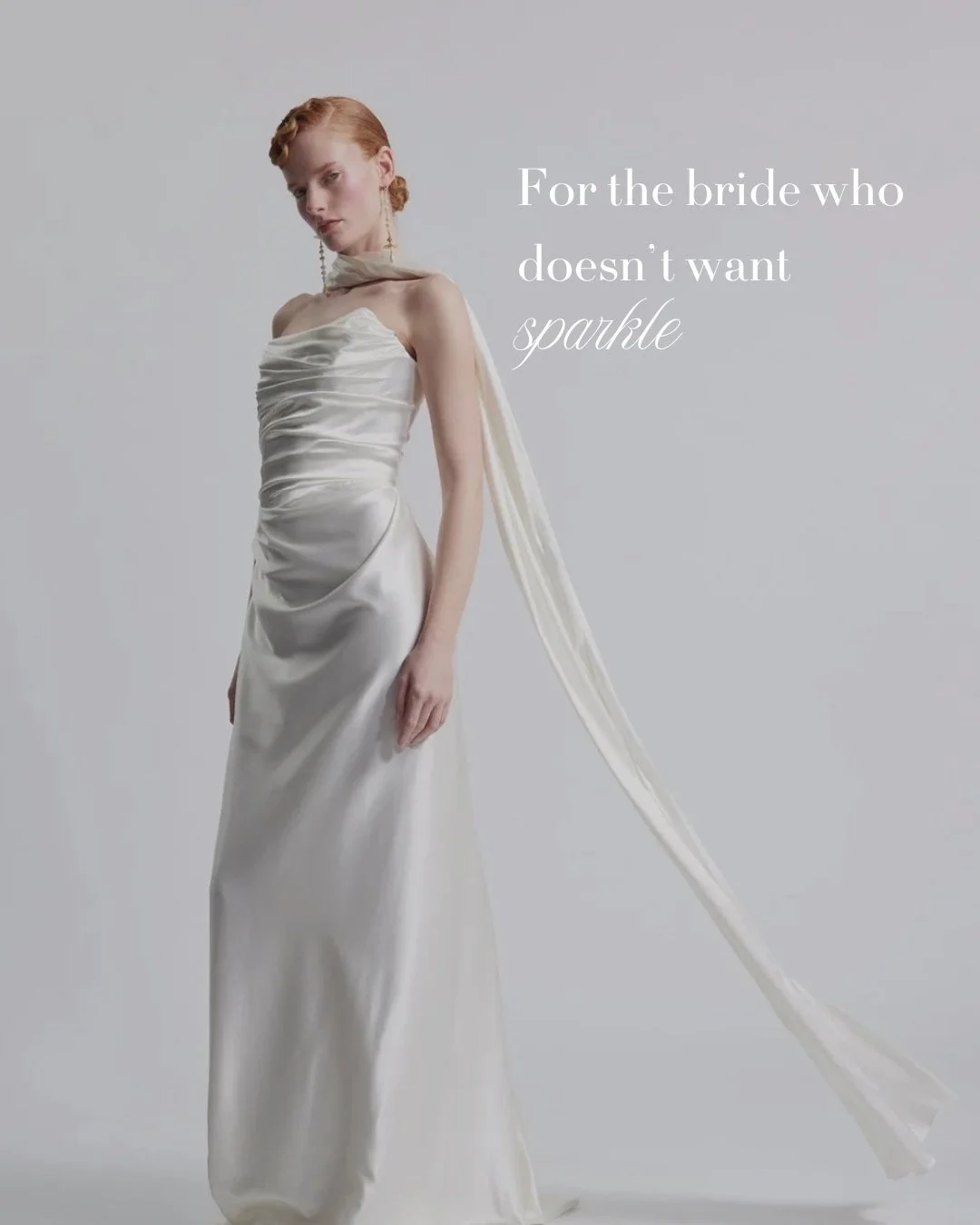 Not every bride dreams of sparkle ✨

Some are drawn to sculptural silhouettes, dramatic draping and fashion-led details that feel modern, refined and effortlessly cool. Bridal fashion that feels confident, elevated and completely them.

Book your pri