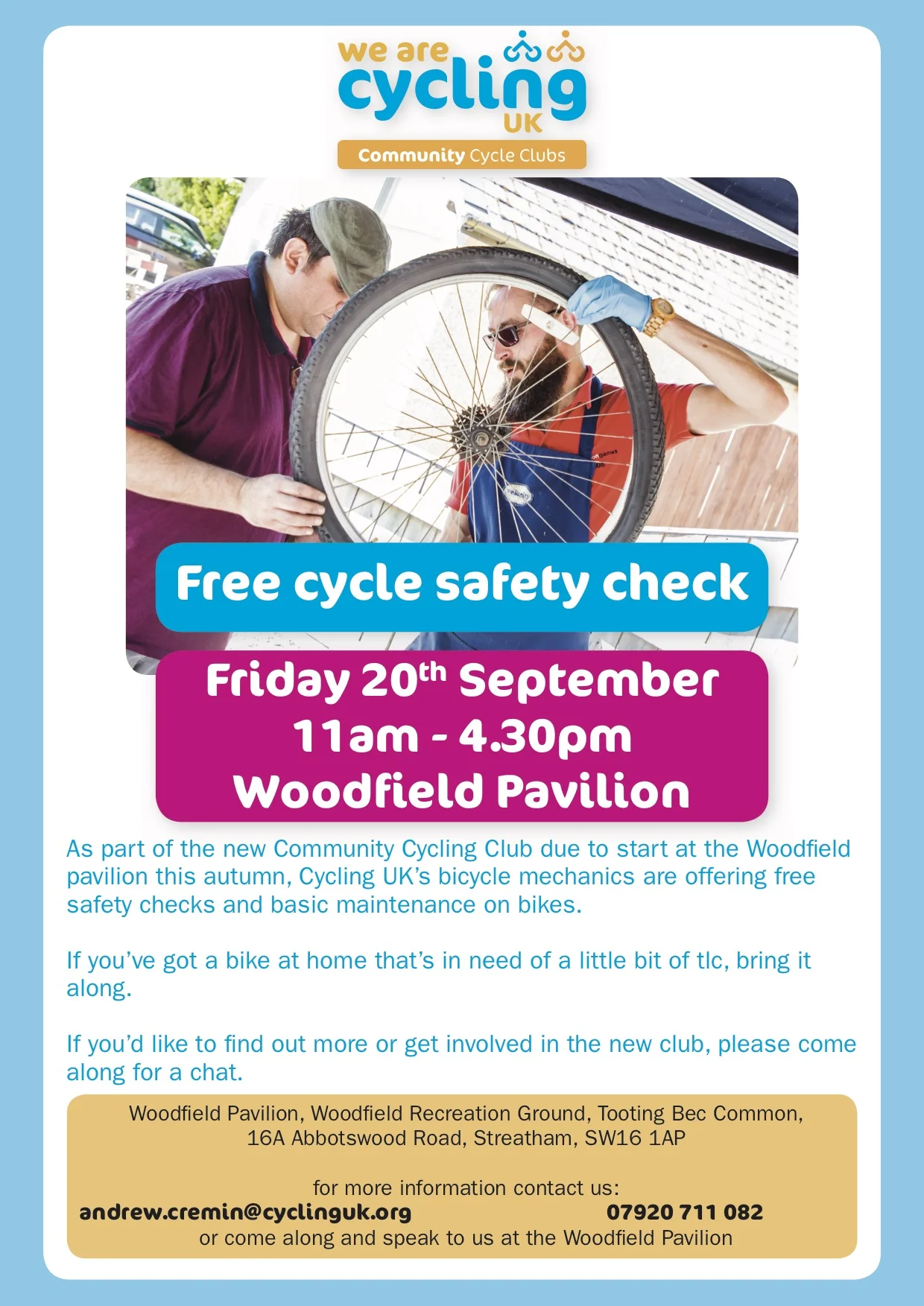 i need a bike for free