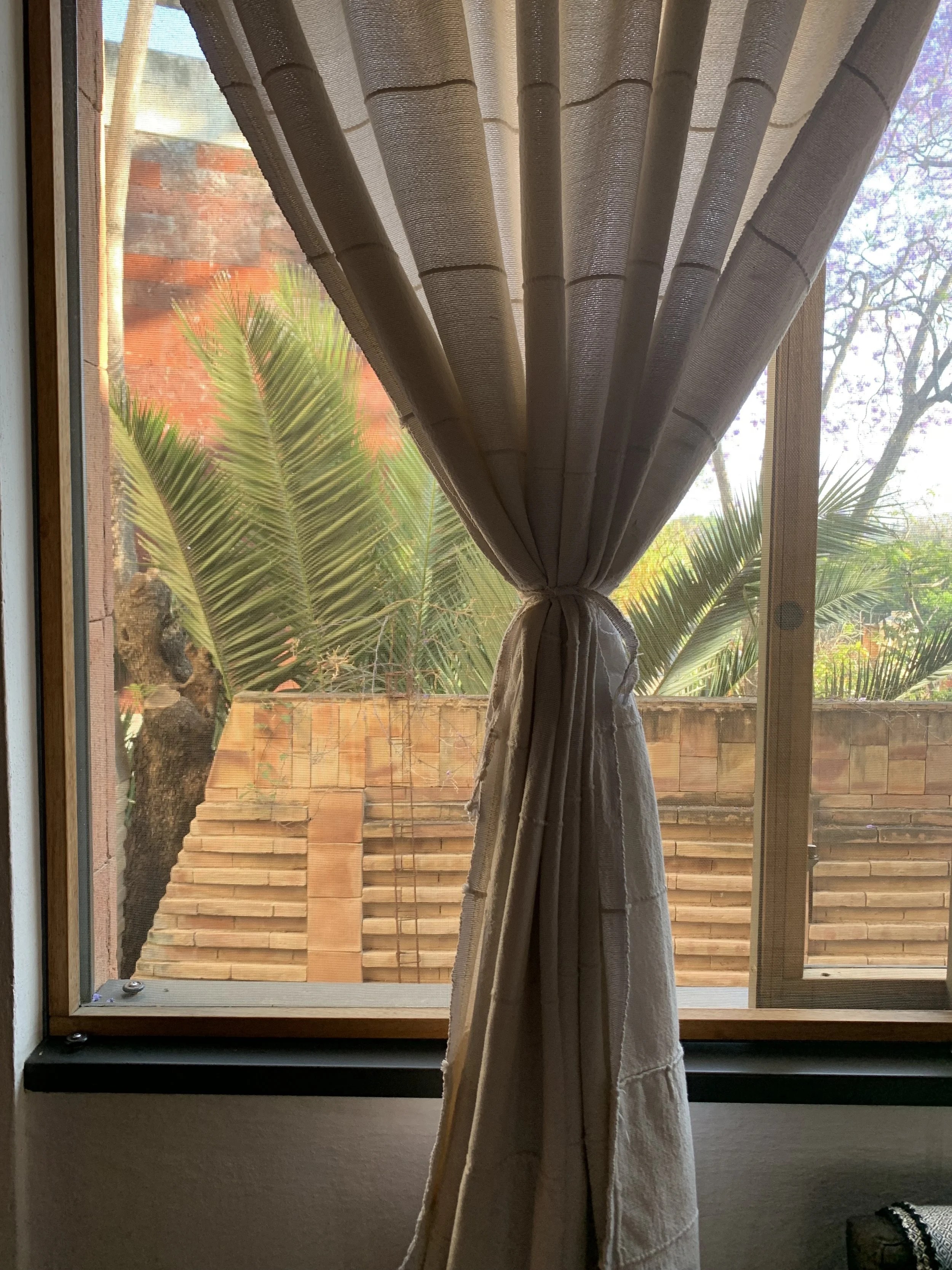 Every window has a lovely view, of a garden or the courtyard.