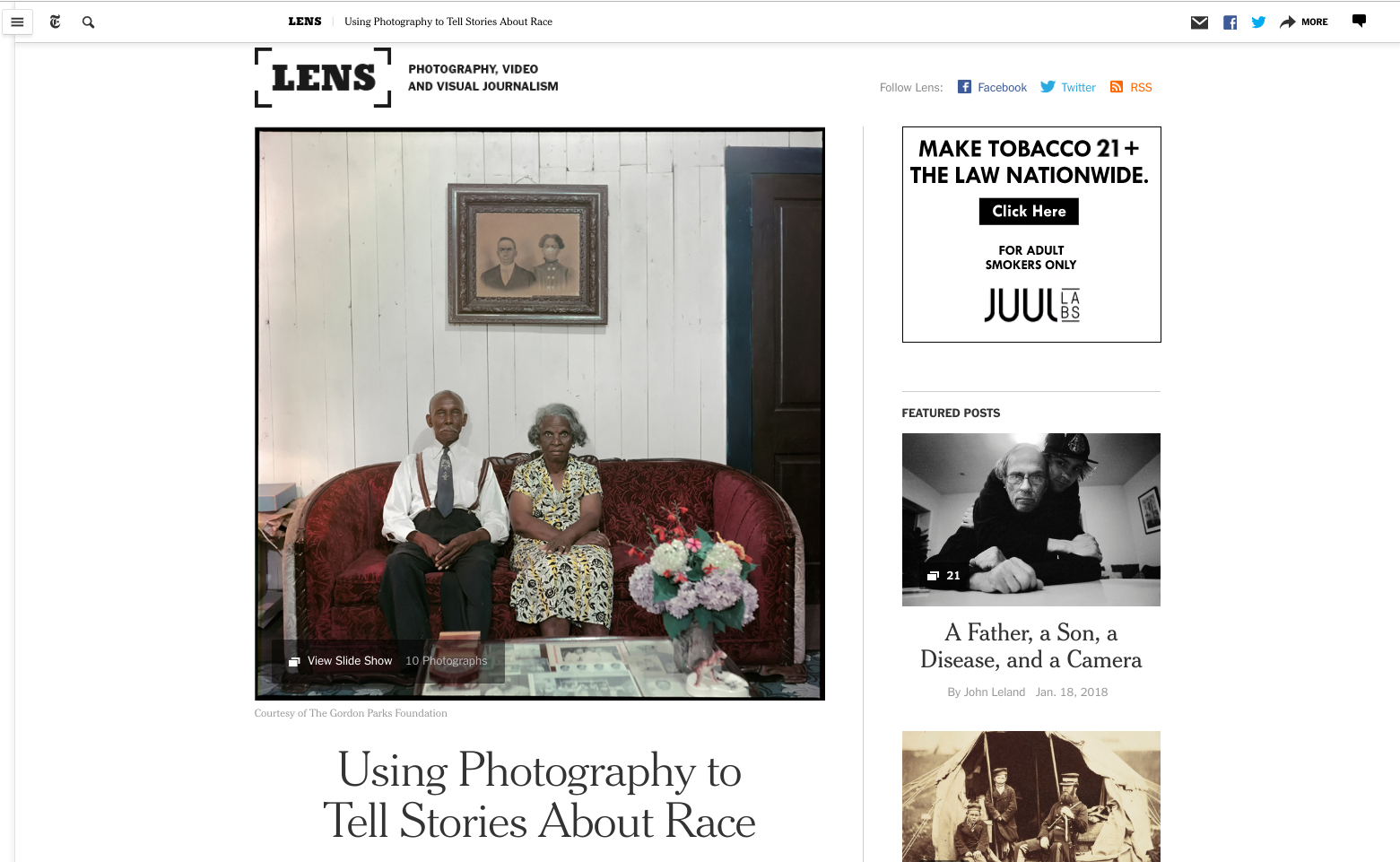 New York Times: Race Stories by Maurice Berger