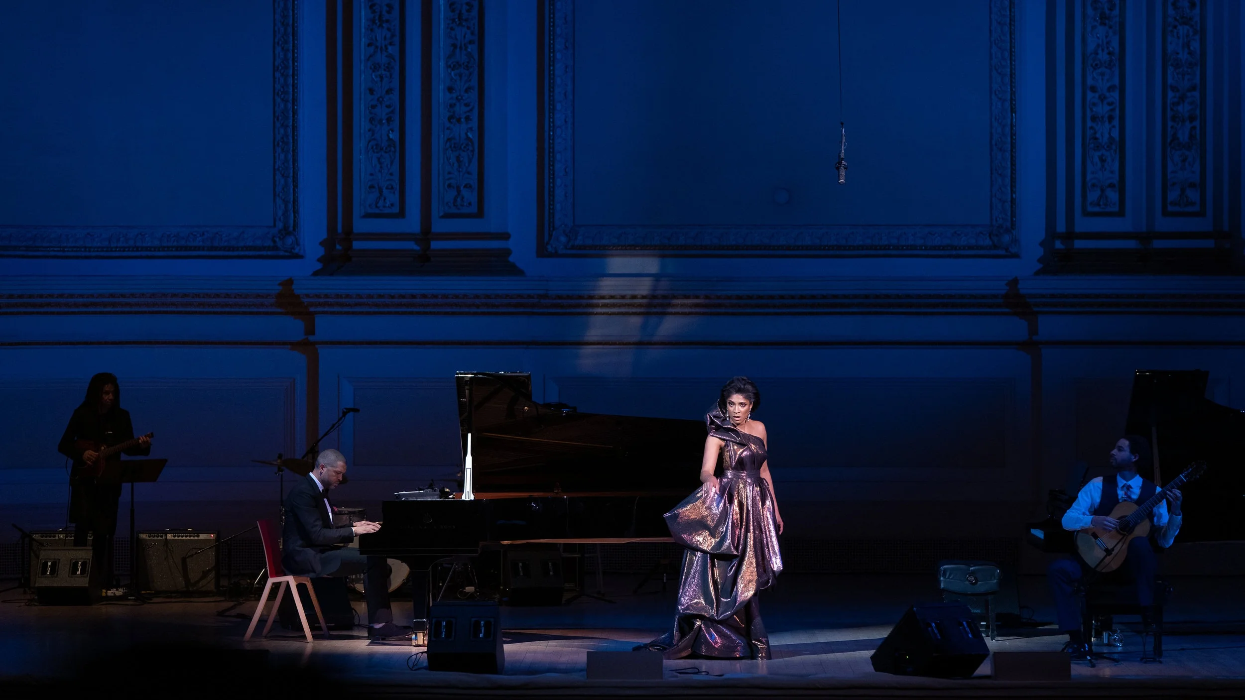 Alicia Hall Moran &amp; Jason Moran at Carnegie Hall, photo by Fadi Kheir