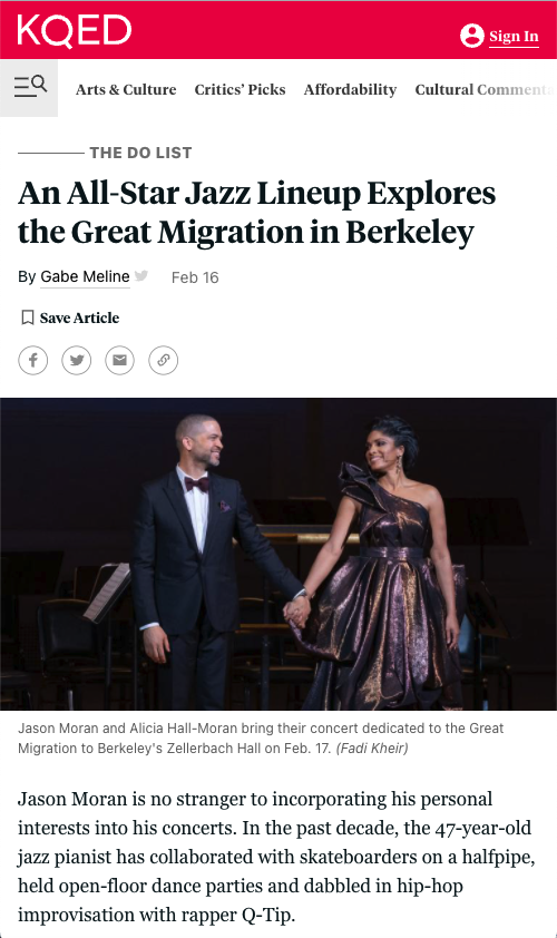 An All-Star Jazz Lineup Explores the Great Migration in Berkeley