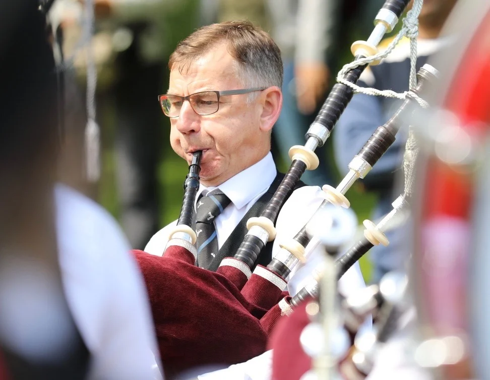 Pipe Major Iain Simpson at The Edinburgh Pipe Band Championship